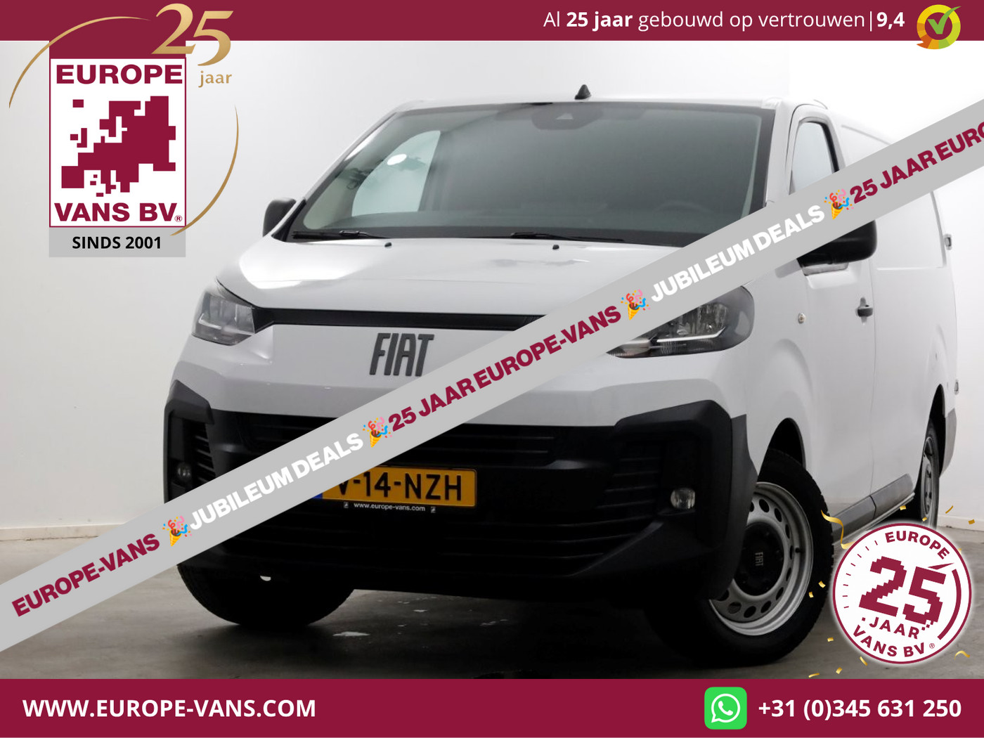 Fiat Scudo 2.0 Diesel 145pk Automaat L3 Airco/Navi/Camera 09-2024 2024 - voorkant