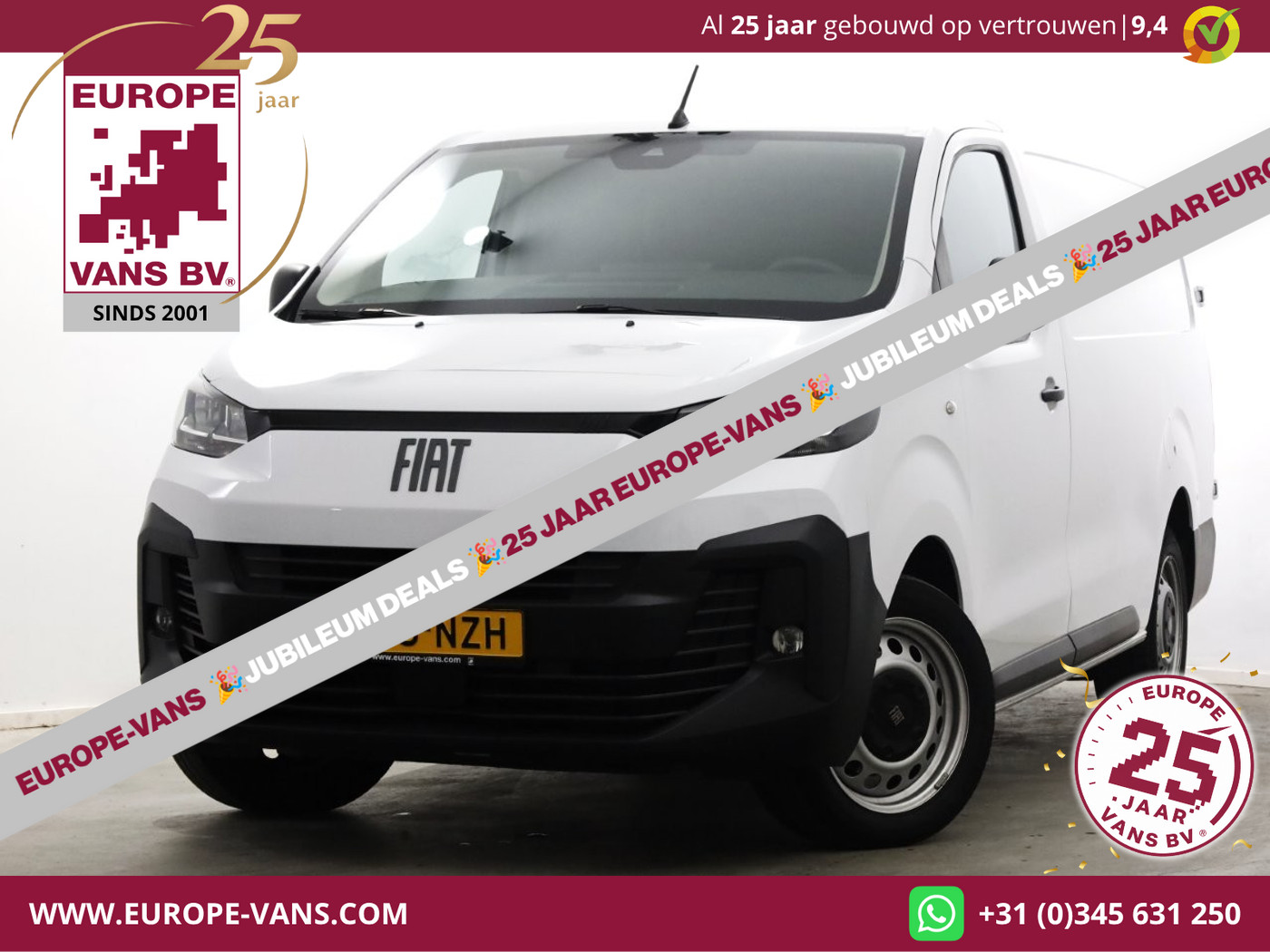 Fiat Scudo 2.0 Diesel 145pk Automaat L3 Airco/Navi/Camera 09-2024 2024 - voorkant
