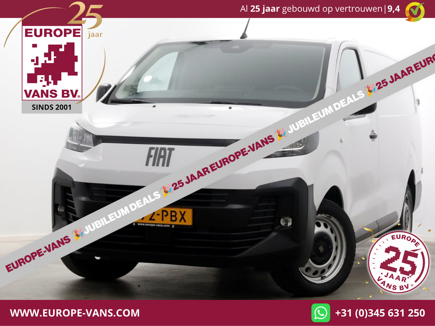 Fiat Scudo 2.0 Diesel 145pk Automaat L3 Airco/Navi/Camera 09-2024 2024 - voorkant
