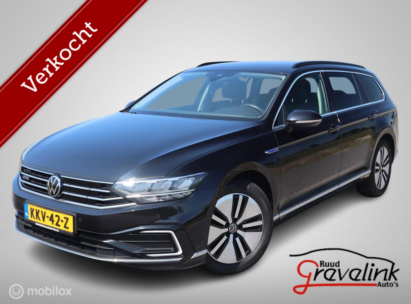 Volkswagen Passat 1.4 TSI PHEV GTE 218 PK AUTOMAAT Navi Leer Stoelverwarming Camera DonkerGlas Led 2023 - voorkant