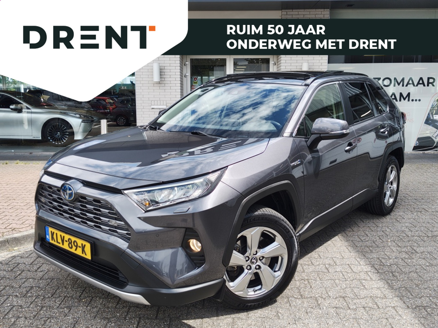 Toyota Toyota Rav4 2.5 Hybrid AWD Dynamic Plus | Trekhaak | Schuifkanteldak | Navi | Stoelverwarming 2019 - voorkant