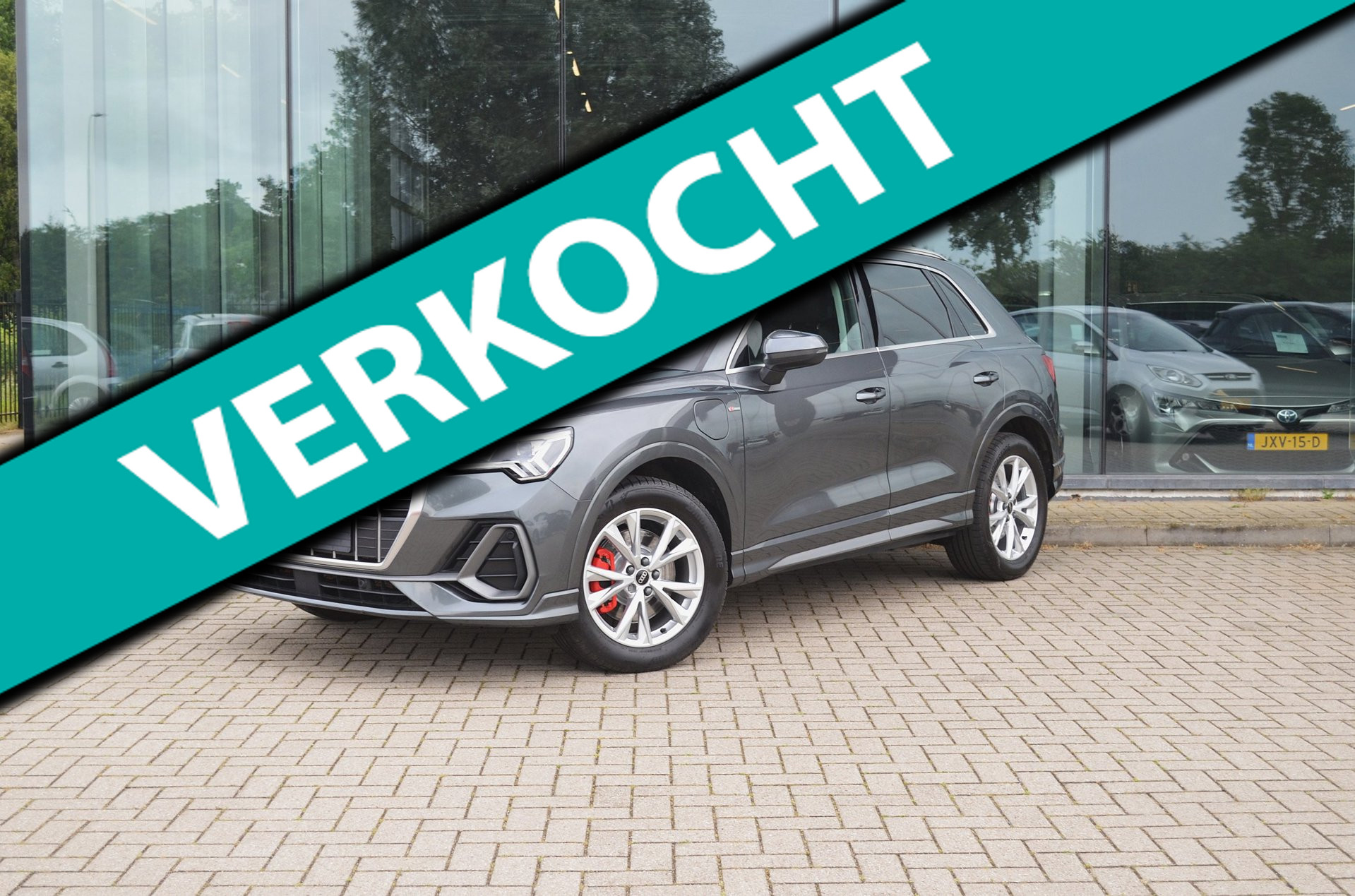Audi Q3 45 TFSI e S-line | Trekhaak | Automaat | Elek. achterklep | Stoel verw. | Carplay 2023 - voorkant