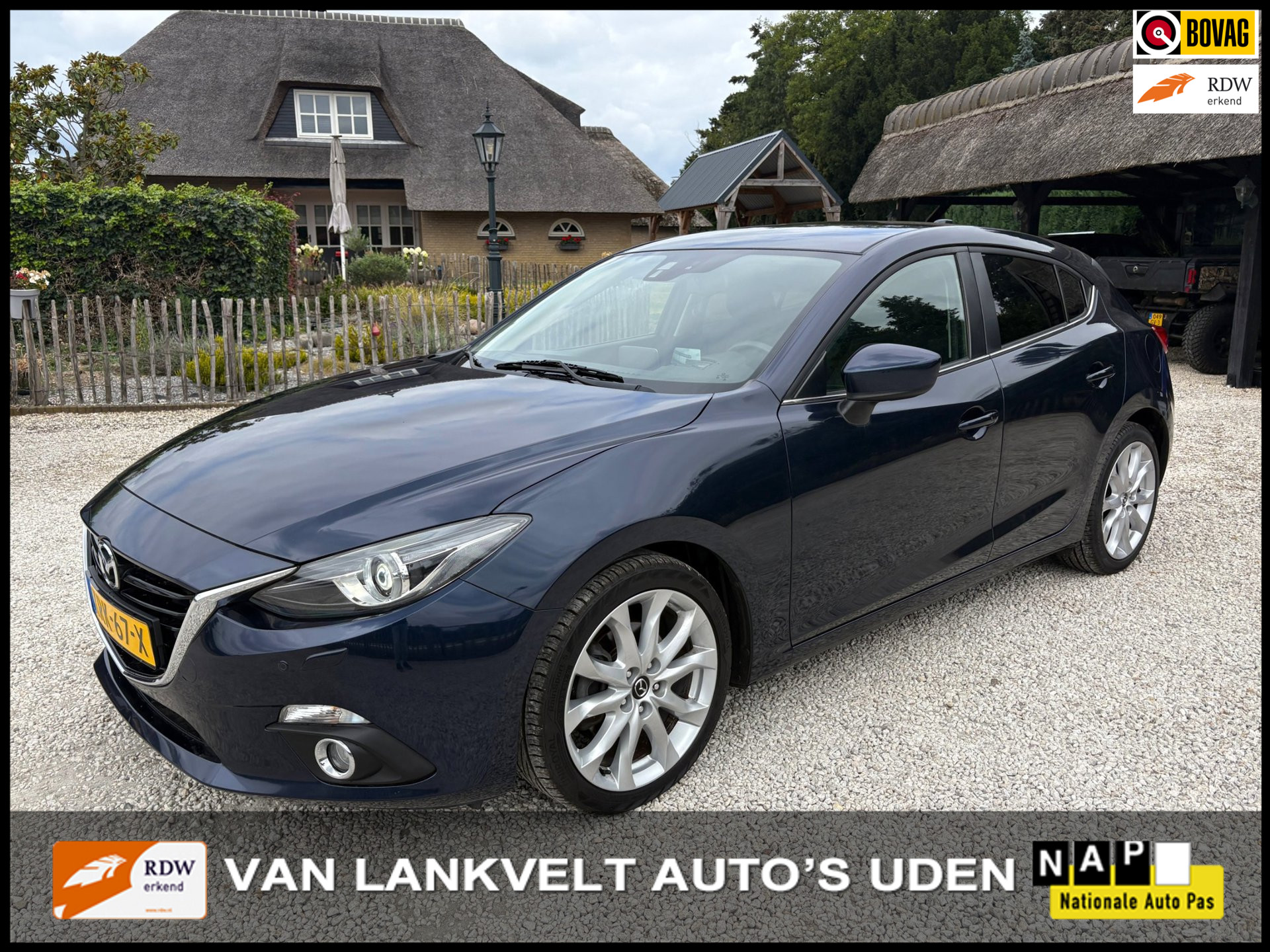 Mazda Mazda3 2.0 SkyLease GT-M BOSE, Leder, Head-up 2015 - voorkant