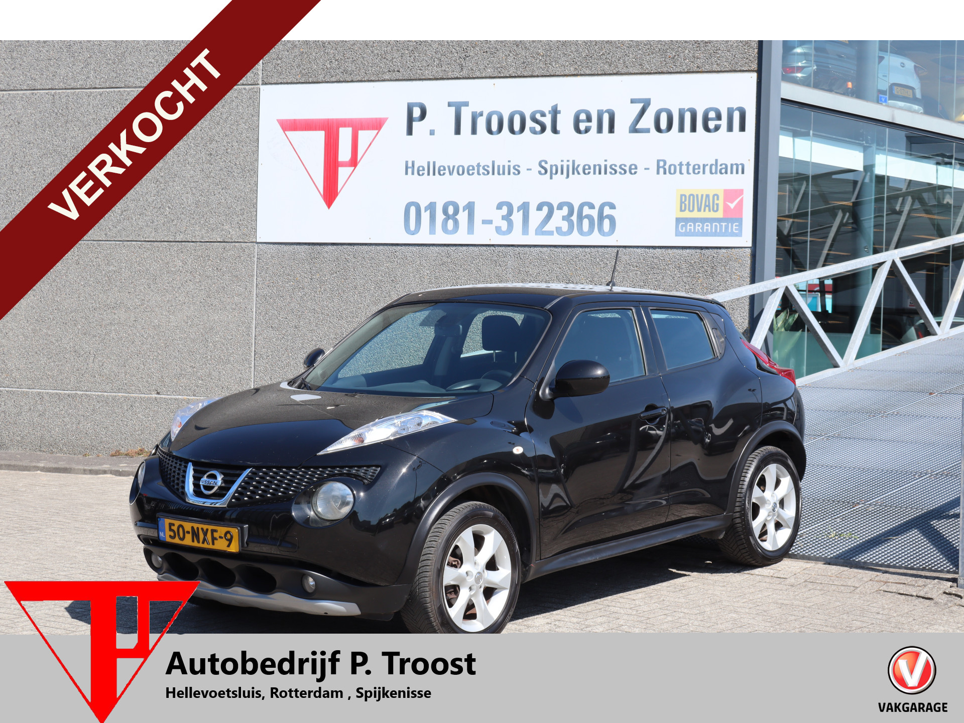Nissan Nissan Juke 1.6 Acenta Eco  Afneembare trekhaak/Cruise control/Parkeersensoren/Climate control/Licht metalen velgen 2011 - voorkant