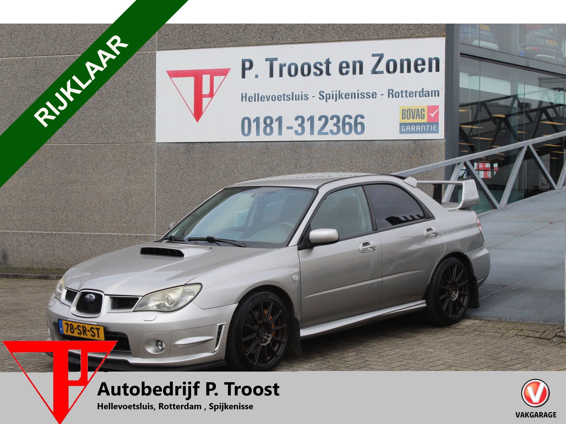 Subaru Impreza 2.5 WRX Volledig onderhouden/Kleppensysteem/Lichtmetalen velgen/Climate control/Airco/Bluetooth/DAB/Elektrische spiegels/Elektrische ramen 2006 - voorkant