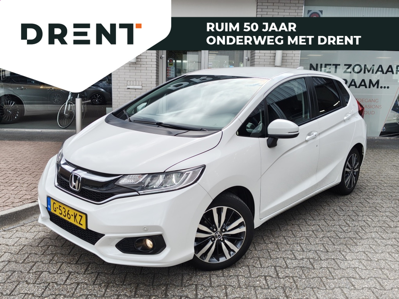 Honda Jazz 1.3 i-VTEC Elegance | Cruise Control | DAB | Navi | Stoelverwarming 2019 - voorkant