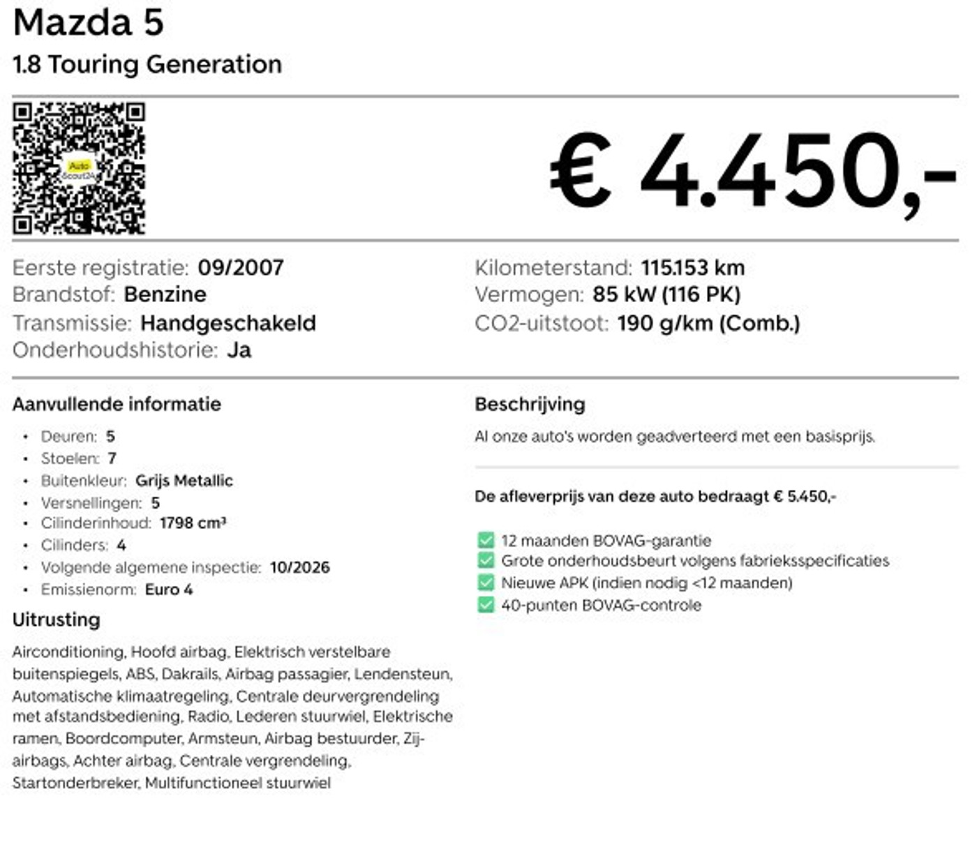 Foto van Mazda Mazda 5