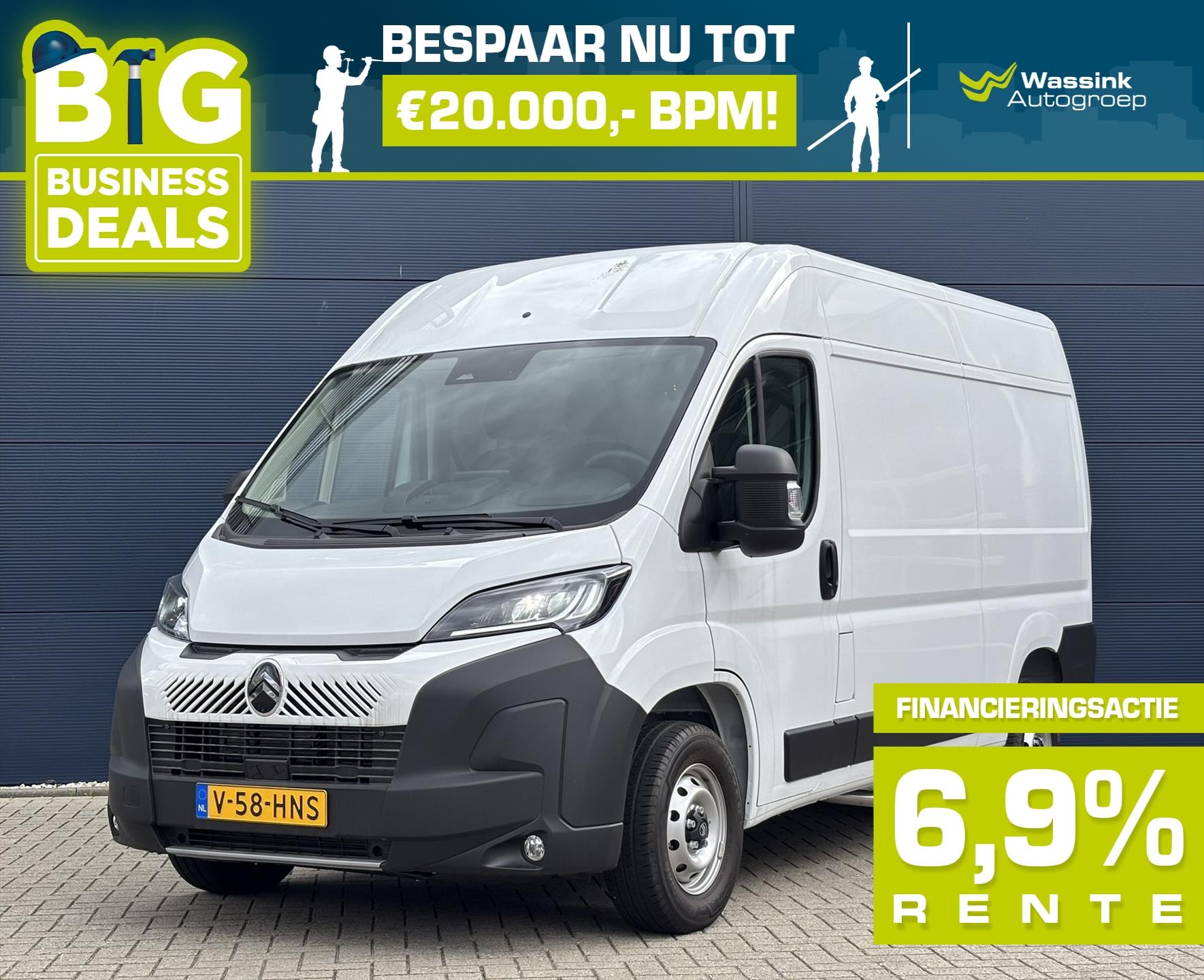 Citroen Jumper GB 3.5t 2.2 BlueHDi 140pk L2H2 | 2024 - voorkant