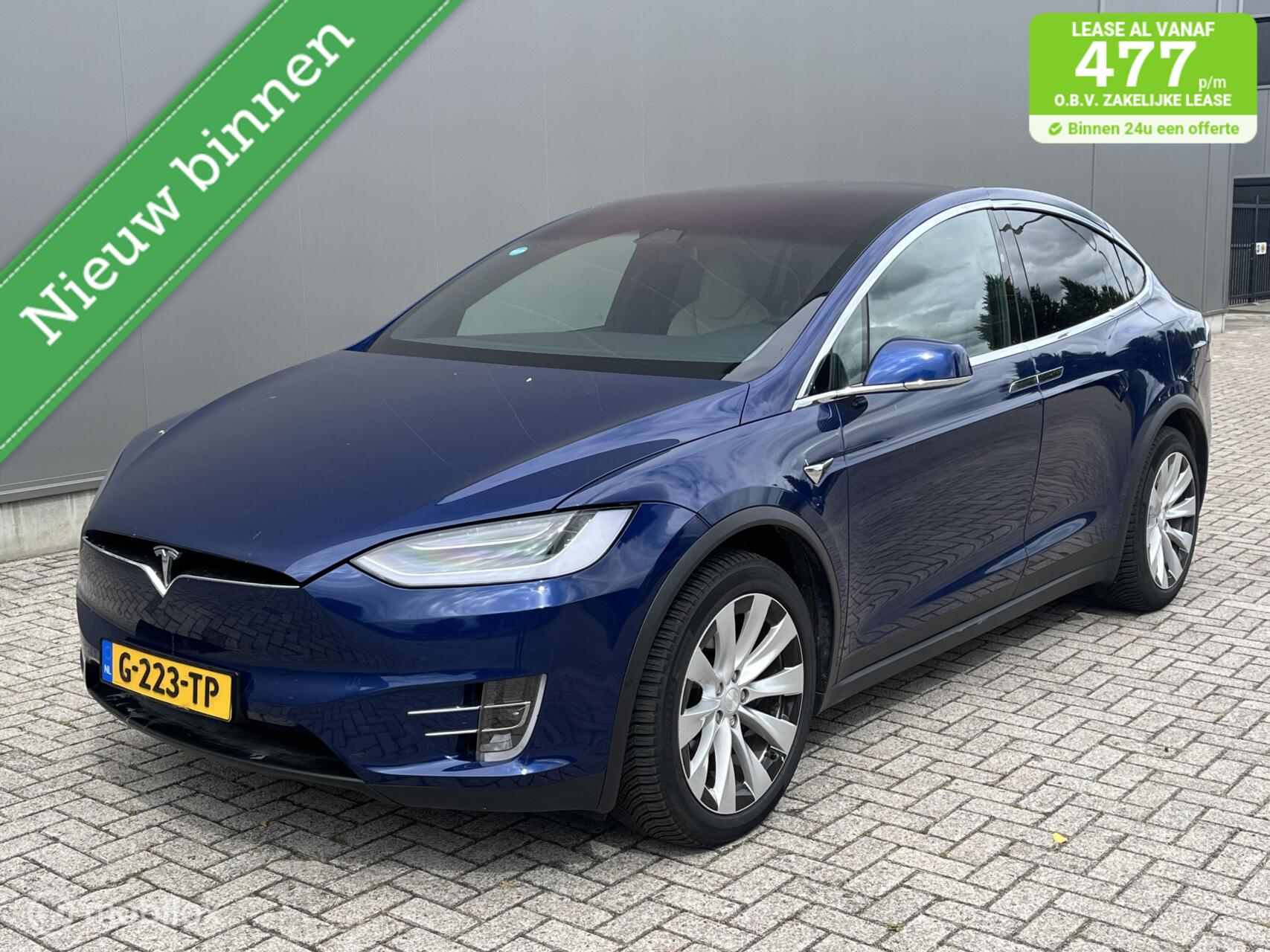 Tesla Model X Long Range, Trekhaak, 88 % SOH, CCS, Nette auto 2019 - voorkant