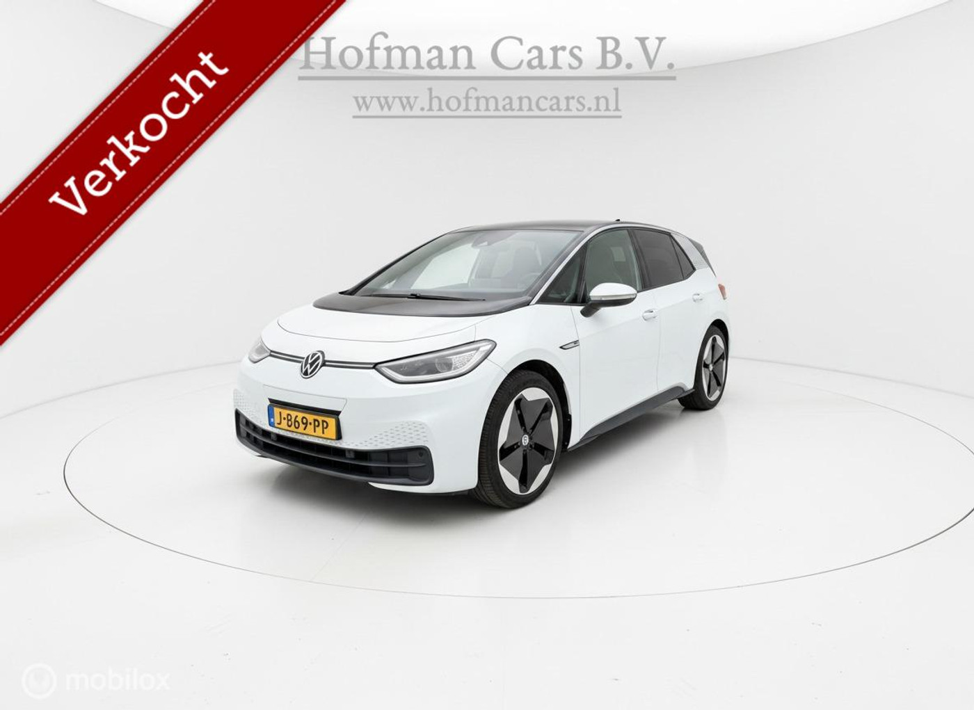 Volkswagen Id.3 Pro 150 KW First Plus 58 kWh | Panoramadak | Trekhaak | 20" Velgen | Massagestoel | 85.987 km | 09/2020 2020 - voorkant