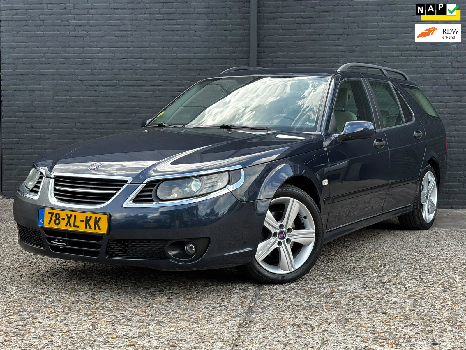 Saab Saab 9-5 2.0t Fleet LEDER|TREKHAAK|ELEK RAMEN|AIRCO|NWE APK 2007 - voorkant