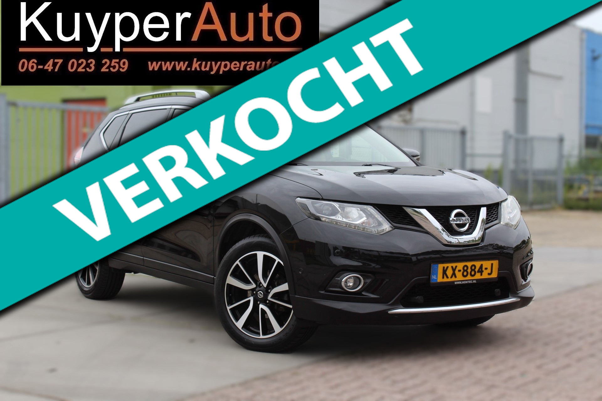 Nissan Nissan X-trail 1.6 DIG-T Tekna 1e eig, leder camera 360 pano multimedia trekhaak keyless 2016 - voorkant