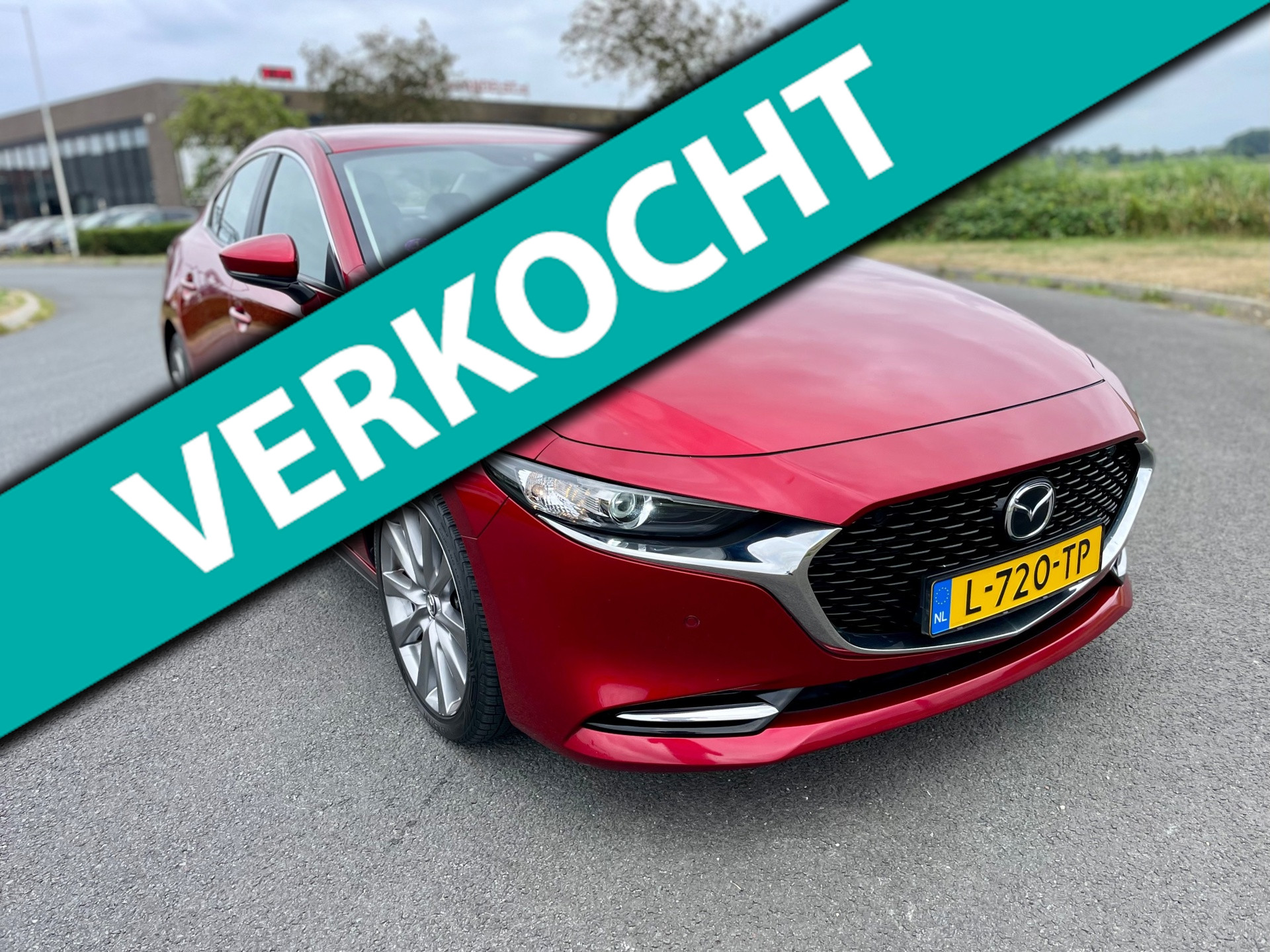 Mazda 3 2.0 e-SkyActiv-X M Hybrid 186 Comfort, Acc, Cam, Pdc, Stoel-/Stuurverw, Navi, Head-up, 1e eig afk, Geen import, Nap! 2021 - voorkant