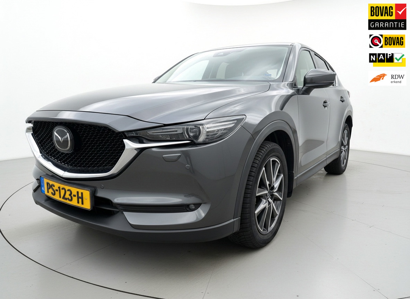 Mazda Mazda Cx-5 2.5 SkyActiv-G 192 GT-M 4WD|Bomvol opties|Head up|Stoel/Stuurverwarming|Trekhaak|Pano|Nap|2e eig 2017 - voorkant