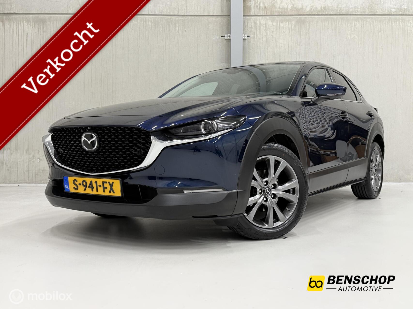 Mazda Mazda Cx-30 2.0 e-SkyActiv-G M Hybrid Luxury Leer Carplay Bose 360 Camera Trekhaak LED ACC 2019 - voorkant