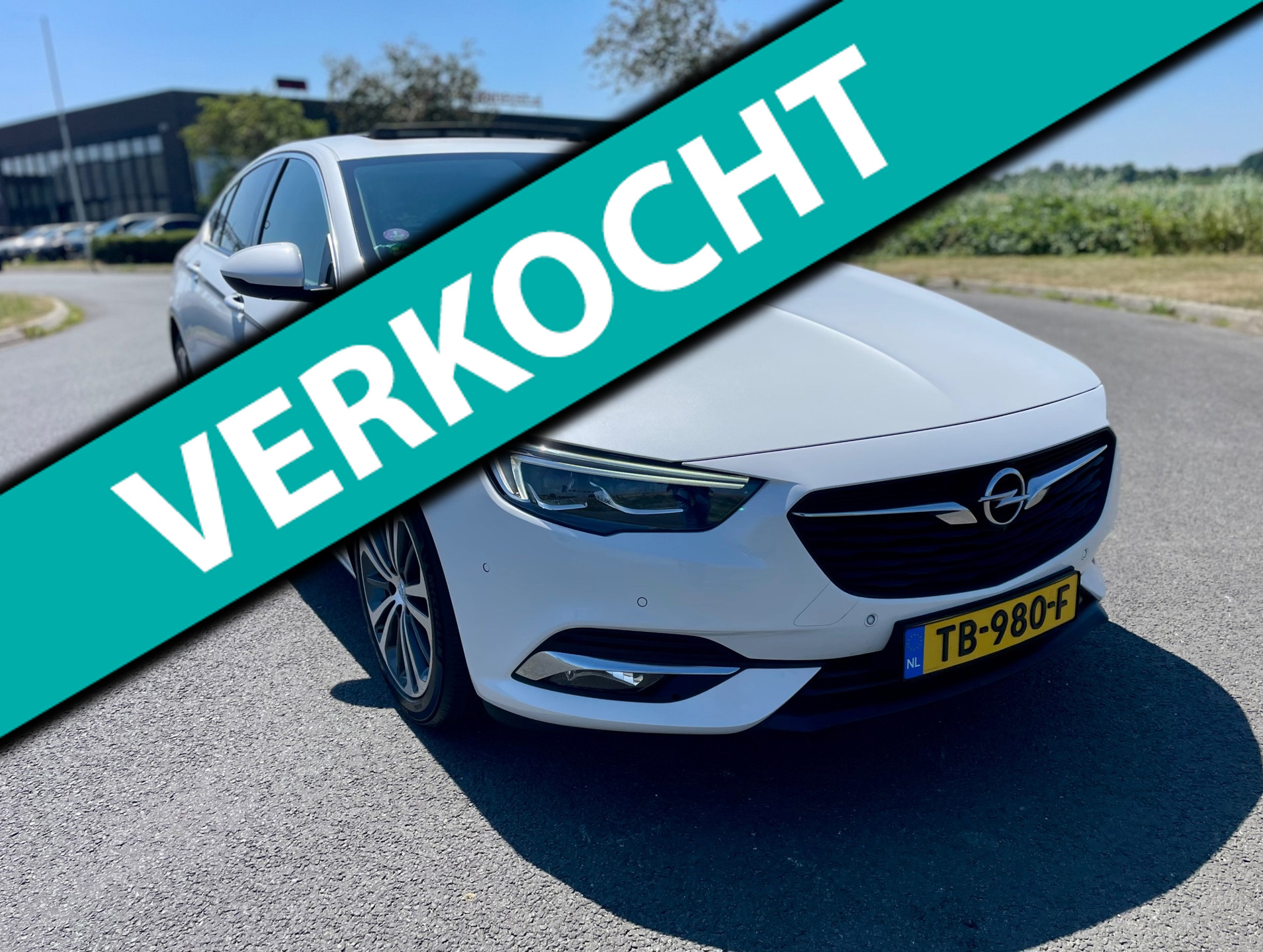 Opel Insignia Grand Sport 1.5 Turbo Innovation, Aut, Schuifdak, Stoelvrw, Leder, Cam, Pdc, HU dsp, Geen import, Nap, Volledig oh! 2018 - voorkant