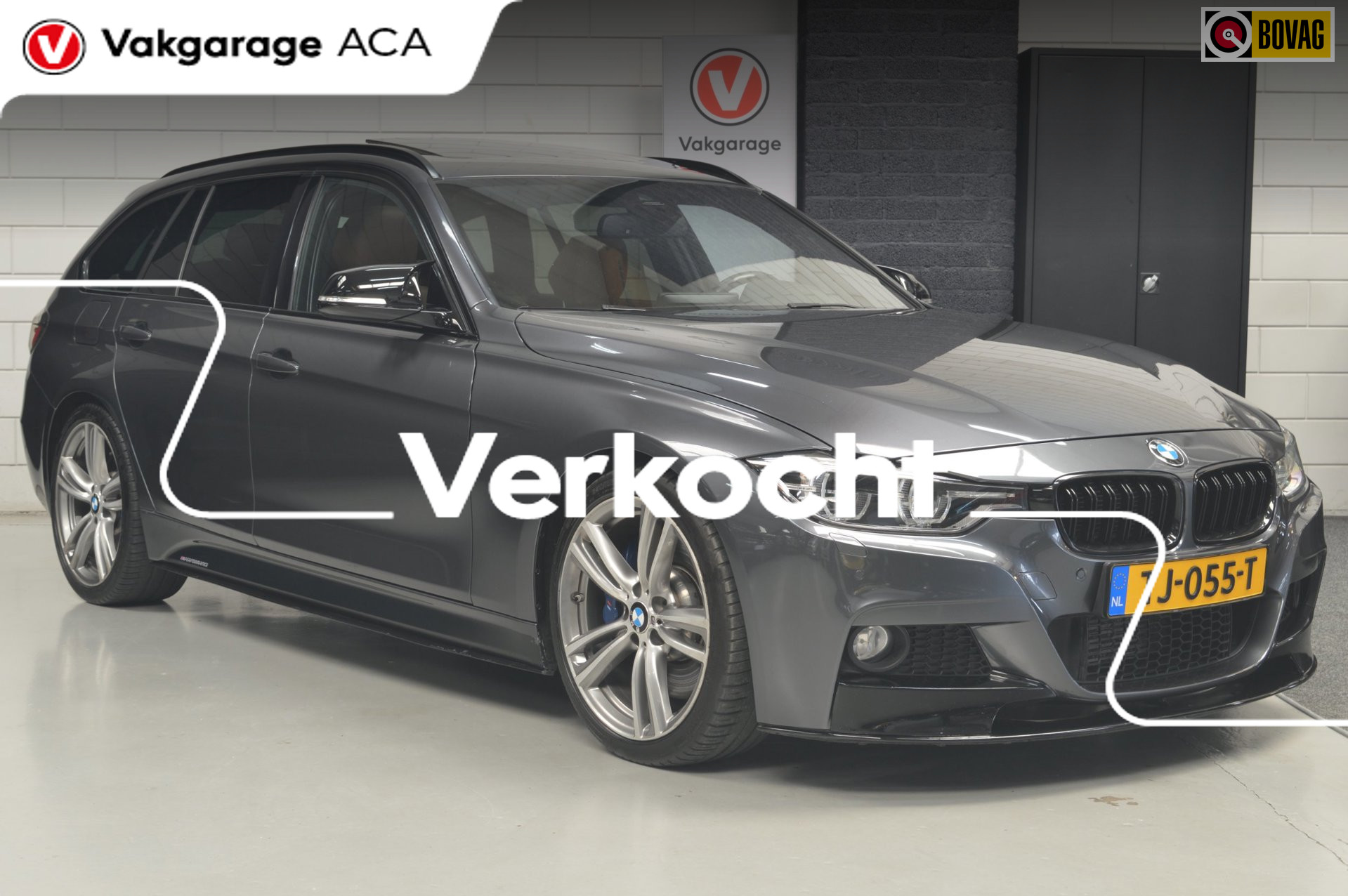 BMW 325d 325d High Executive // M-PERFORMANCE // 186.000 km // LEDER // PANO// HEAD UP // 2014 - voorkant