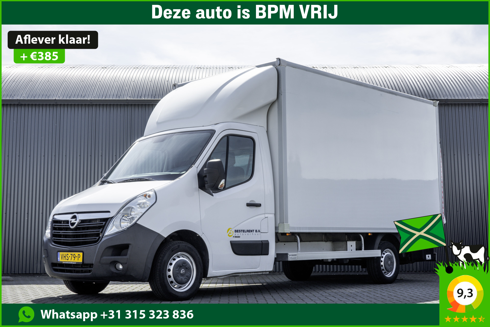 Opel Movano **2.3 CDTI BiTurbo Bakwagen met laadklep | Euro 6 | 146 PK | Cruise | Climate | Navigatie** 2020 - voorkant