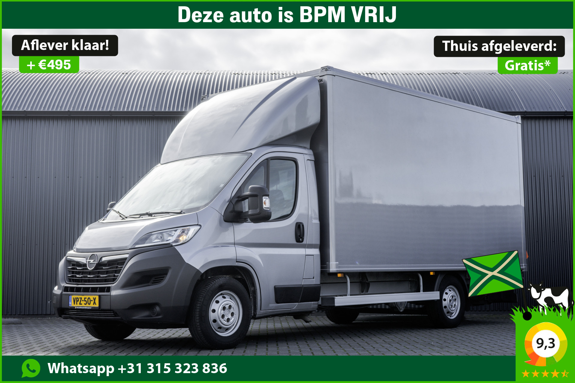 Opel Movano **Bakwagen met laadklep | Euro 6 | 165 PK | Cruise | Camera | Airco** 2022 - voorkant