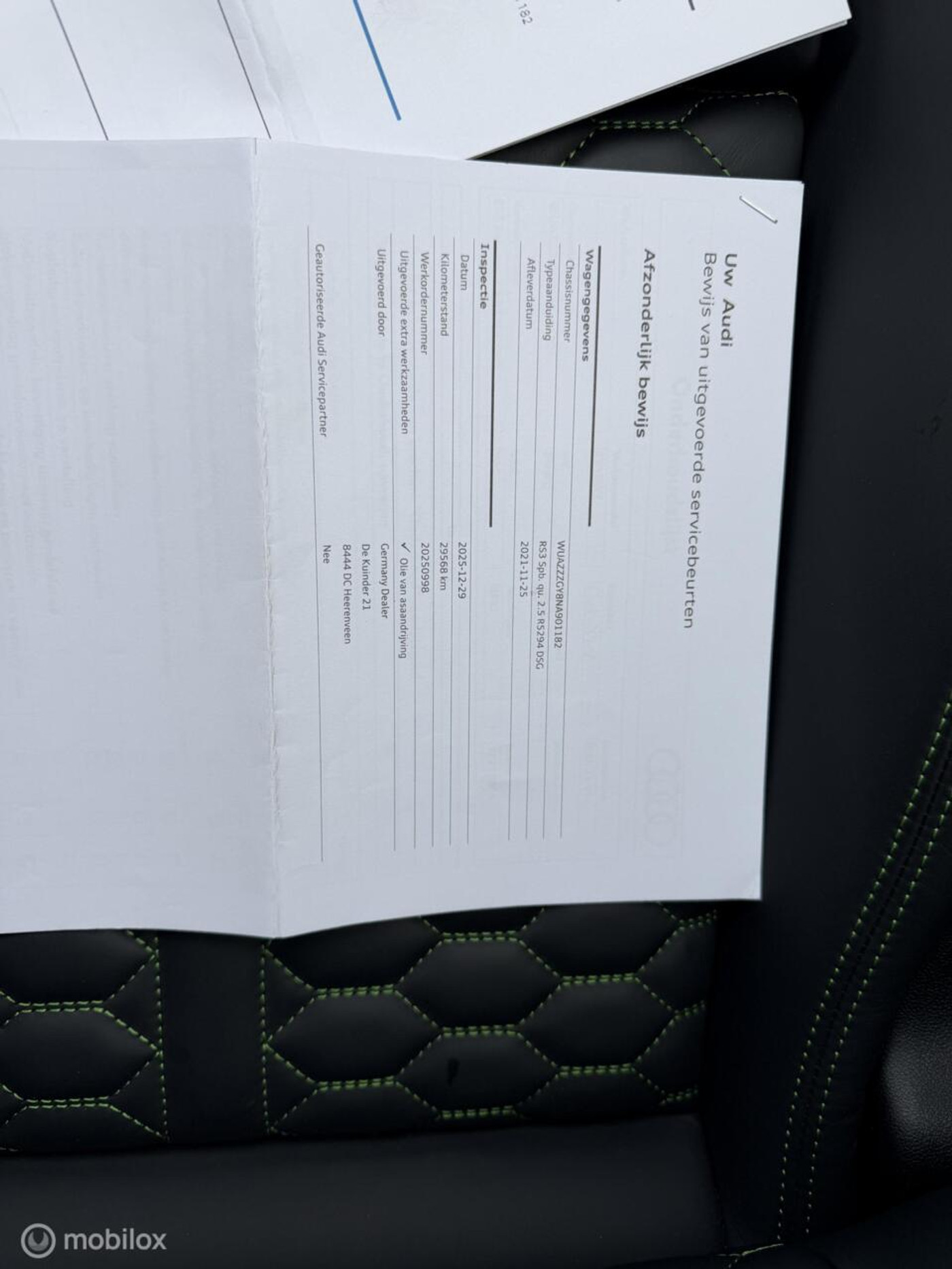 Foto van Audi RS 3 Sportback