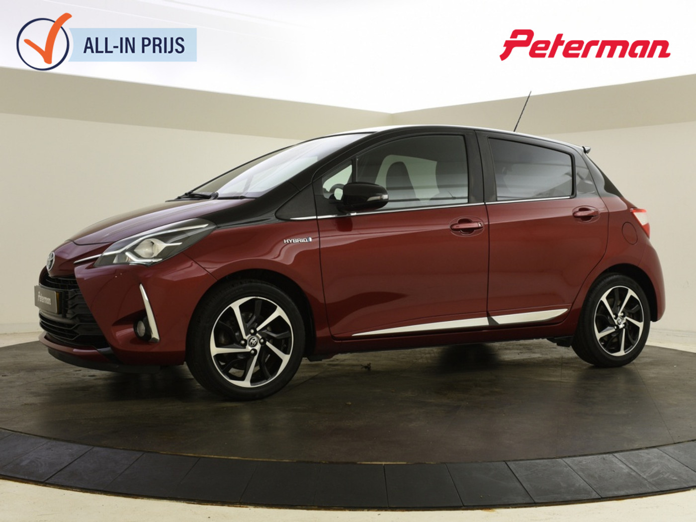 Toyota Toyota Yaris Hybrid 1.5 Hybrid Executive Bi Tone | Panorama | Stoelverw | 2019 - voorkant
