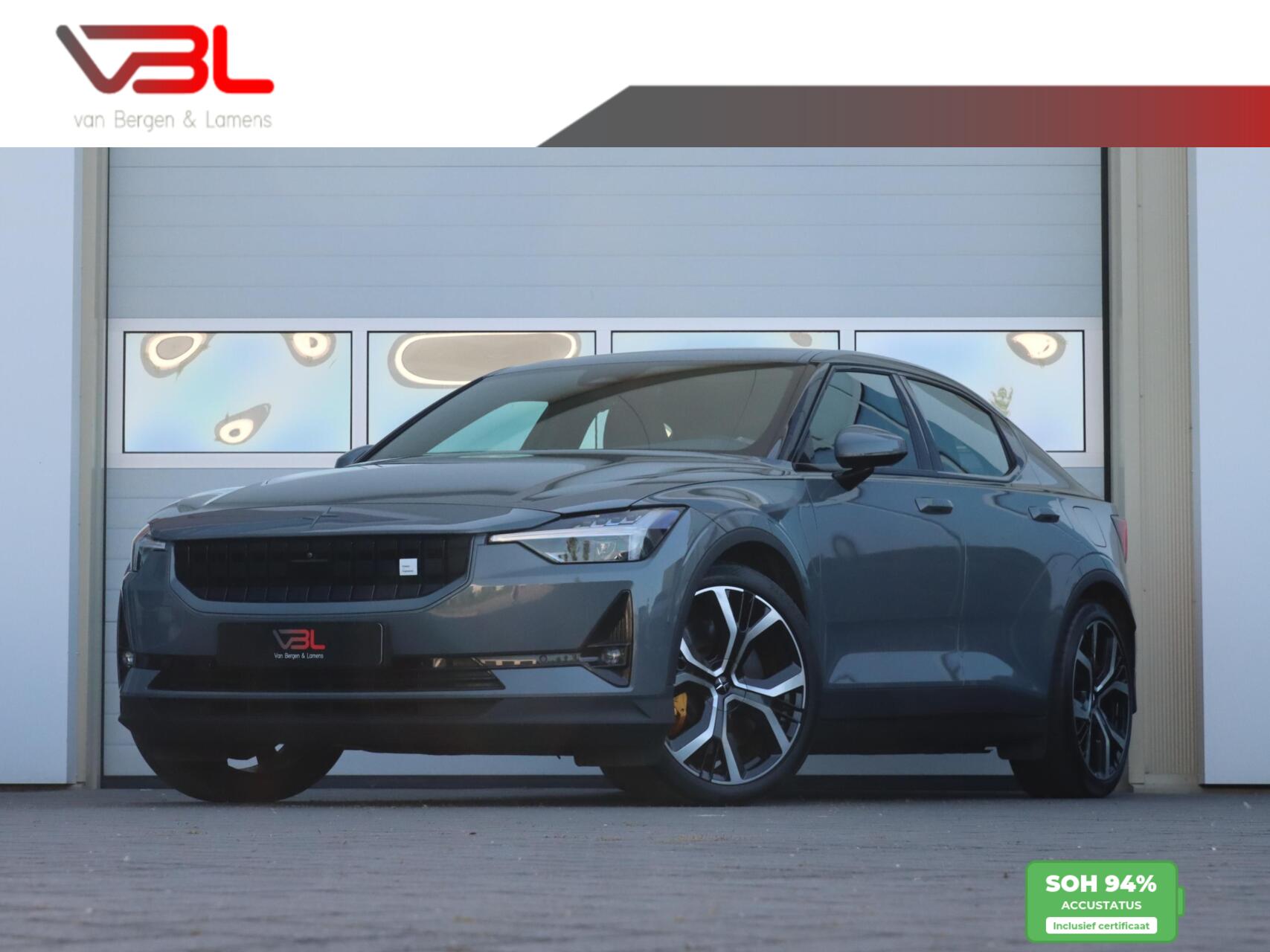 Polestar 2 Long Range Dual Motor Performance 78 kWh 476pk | SOH 94% | Warmtepomp 2023 - voorkant