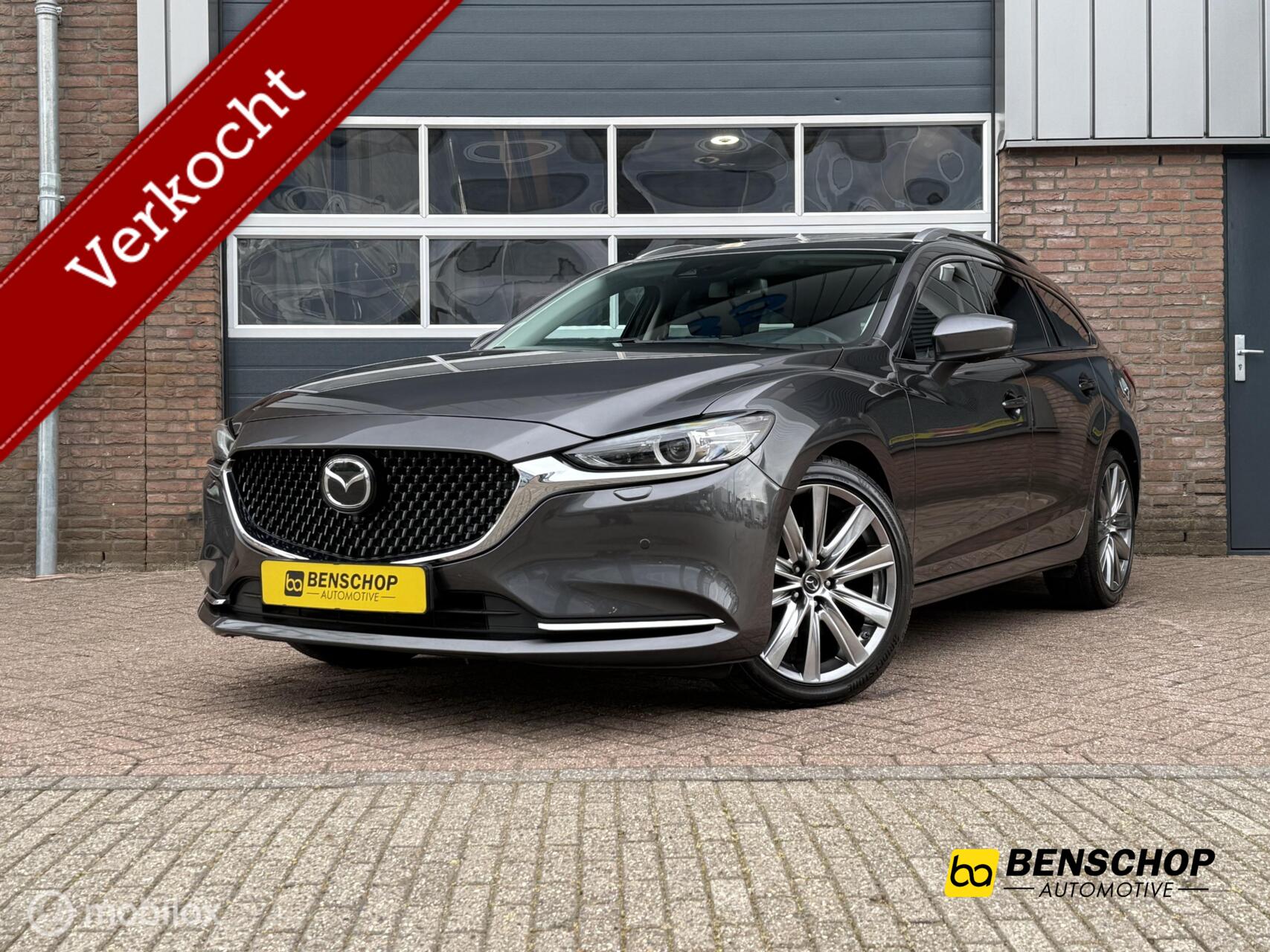 Mazda 6 Sportbreak 2.5 SkyActiv-G 194 Luxury Schuifdak Navi Bose 360 Camera Leer LED Carplay 2021 - voorkant
