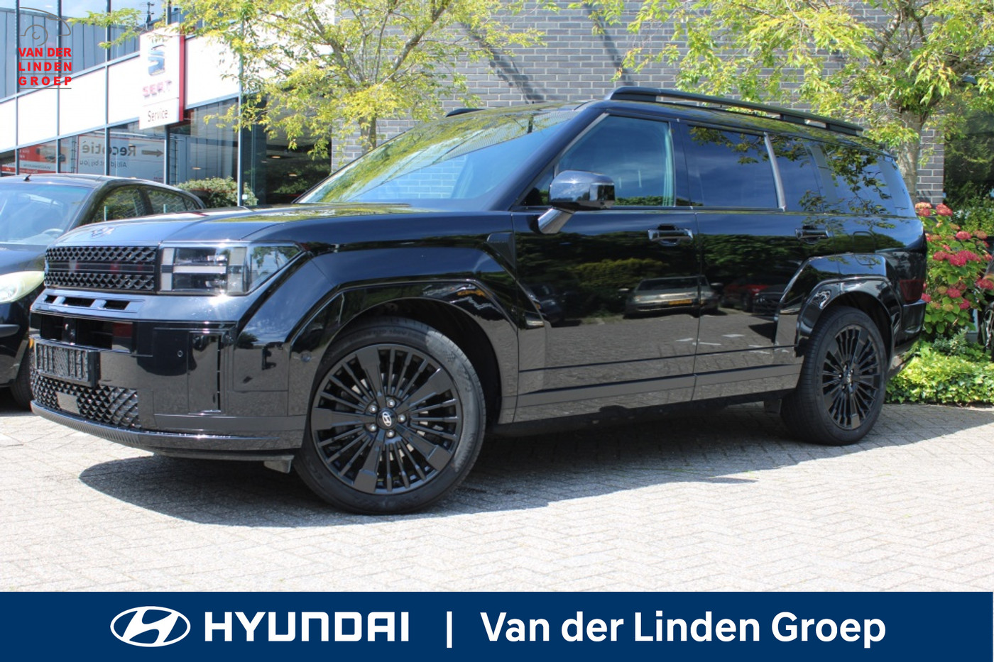 Hyundai Santa Fe 1.6 T-GDI PHEV Black Line Full Option + Trekhaak "RIJKLAARPRIJS" 2024 - voorkant