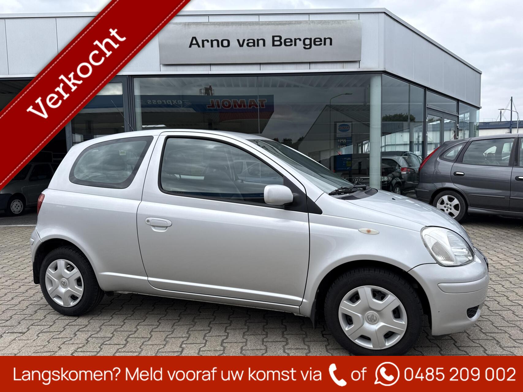 Toyota Yaris 1.3 VVT-i Sol, AUTOMAAT, trekhaak, nette goed onderhouden auto met weinig kilometers. 2003 - voorkant