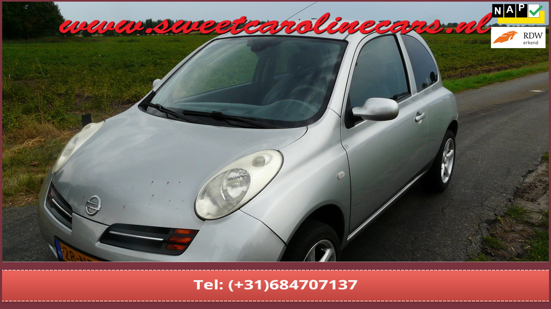 Nissan Nissan Micra 1.4 Acenta,Airtco,Elec.pakket,Lmv's! 2003 - voorkant