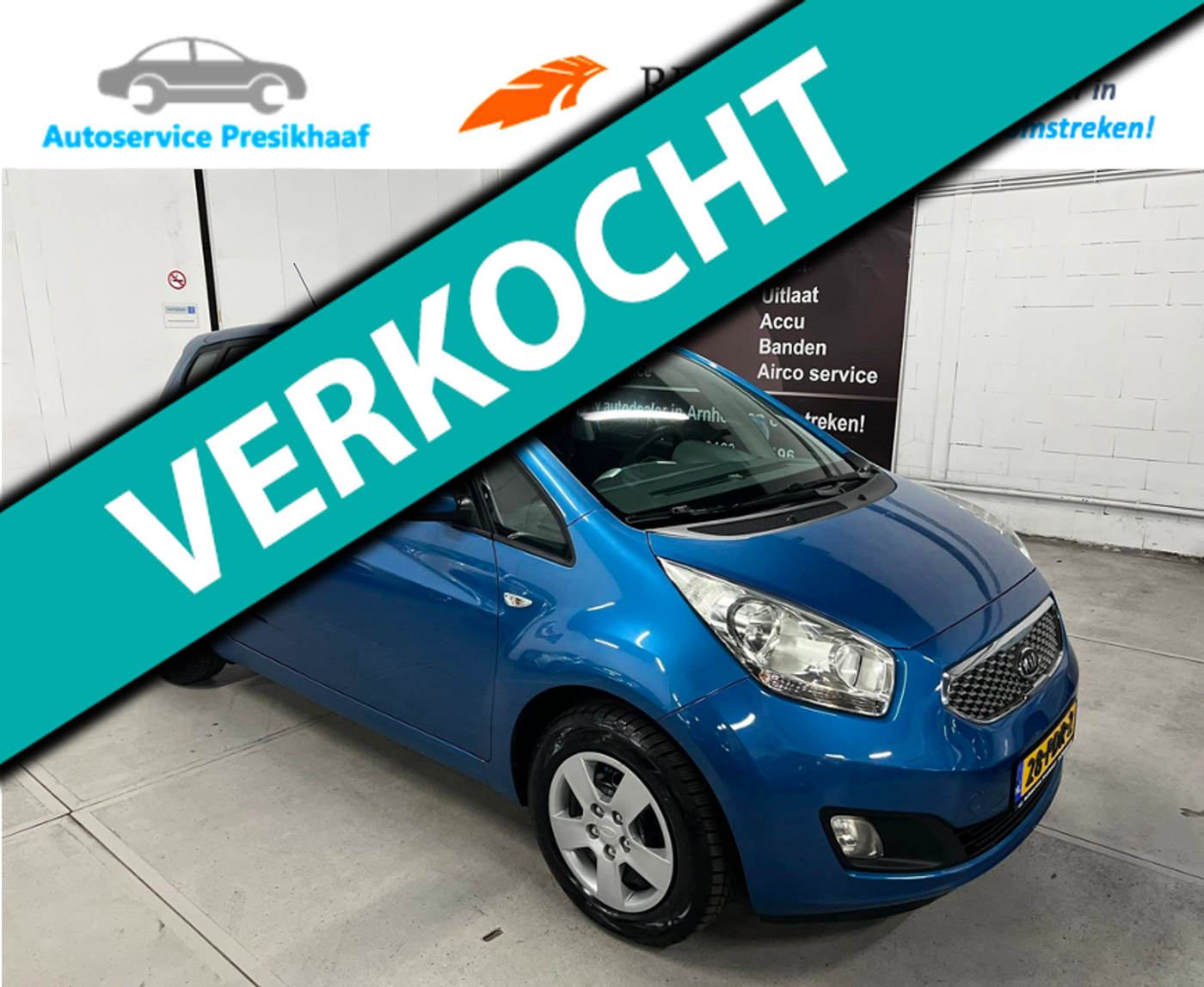 Kia Venga 1.4 CVVT X-tra AIRCO / CRUISE CONTROL / TREKHAAK 2011 - voorkant