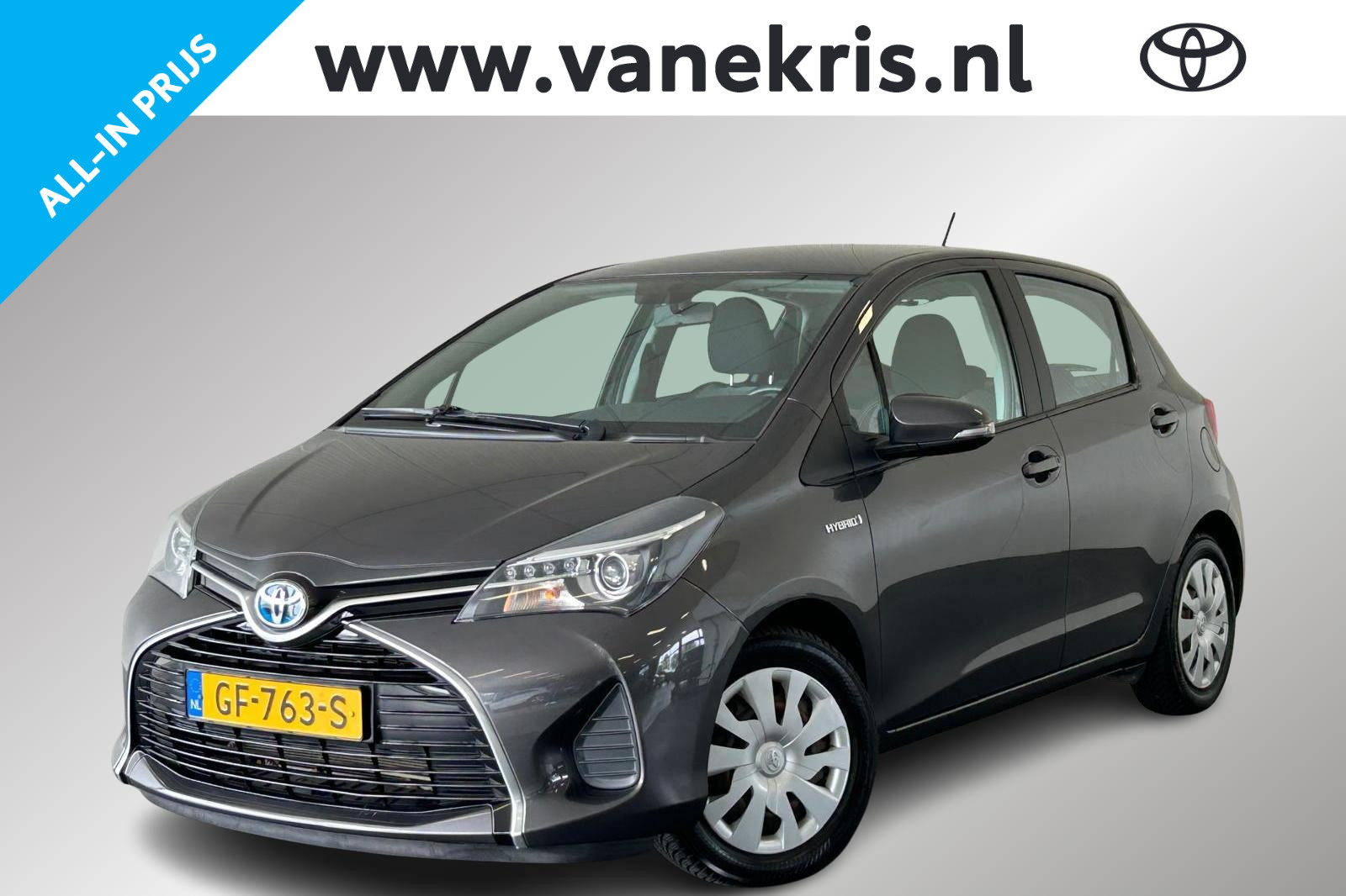 Toyota Toyota Yaris Hybrid 1.5 Hybrid Aspiration, Dealeronderhouden 2015 - voorkant
