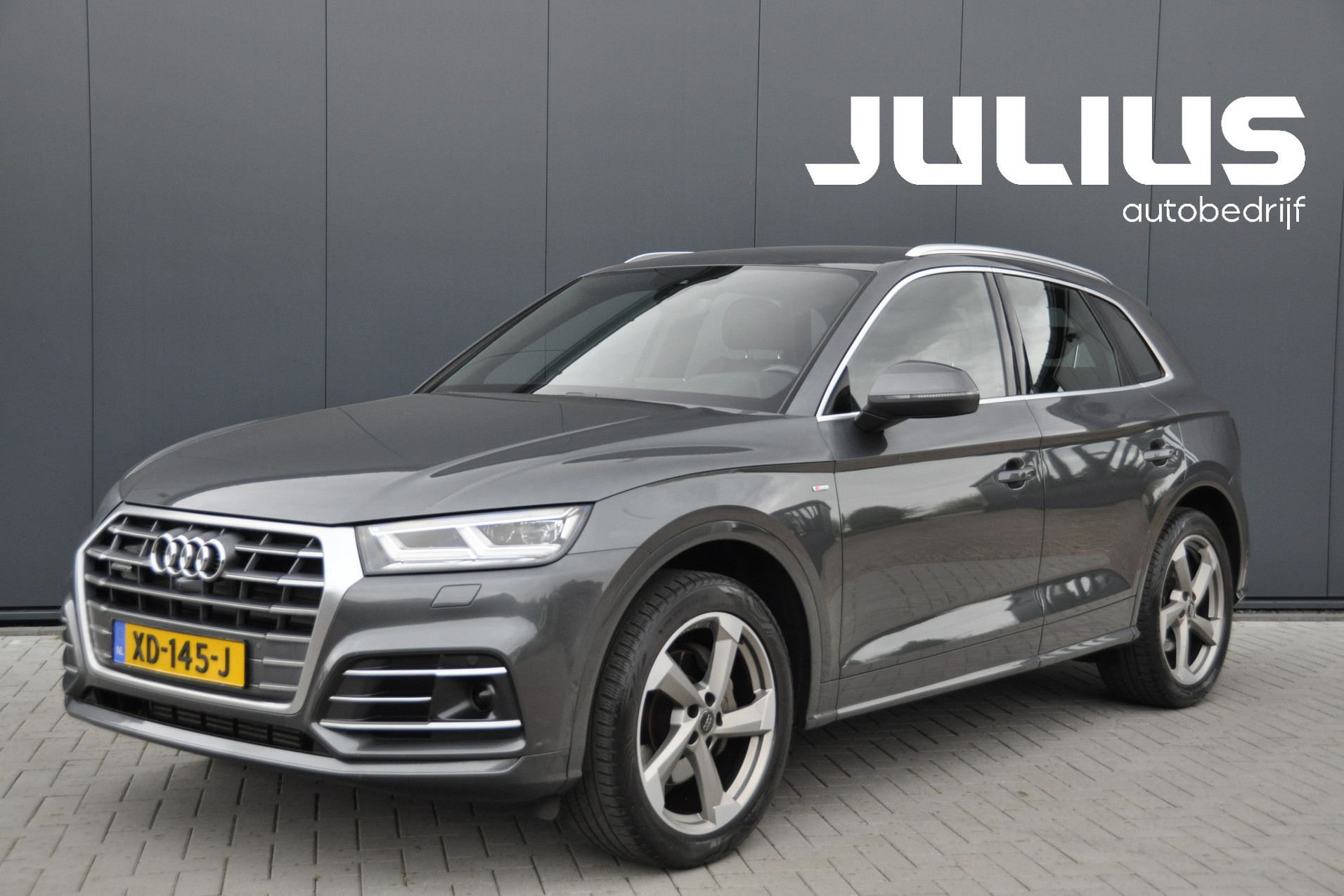 Audi Q5 2.0 TFSI quattro 2x S-line Luchtvering, AHK, ACC, 2018 - voorkant