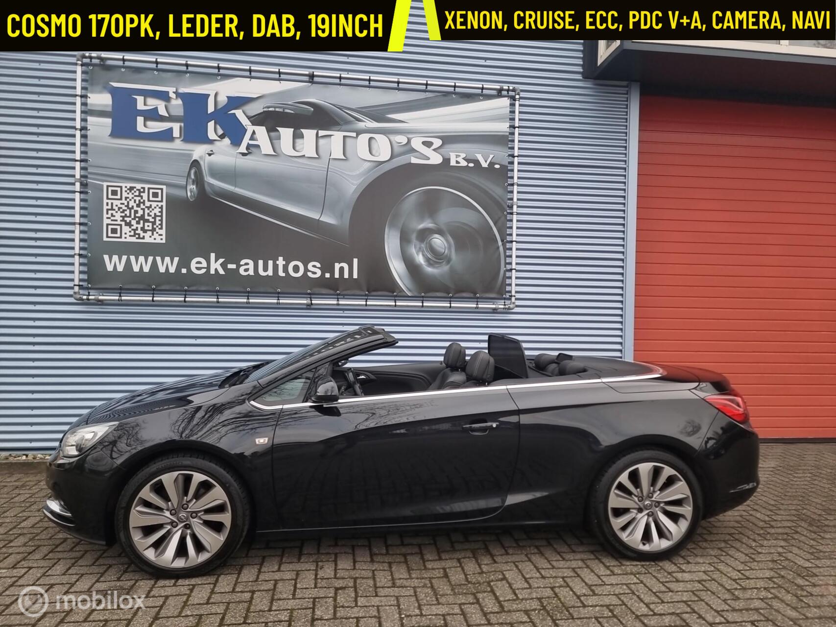 Opel Cascada 1.6 Turbo Cosmo. 170pk. Camera, DAB+, 19inch 2014 - voorkant