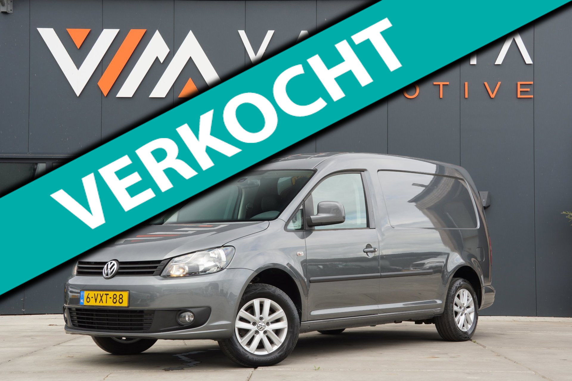 Volkswagen Caddy 1.6 TDI Maxi 2012 L2 Airco Cruise control Navi Trekhaak LM Velgen 2012 - voorkant