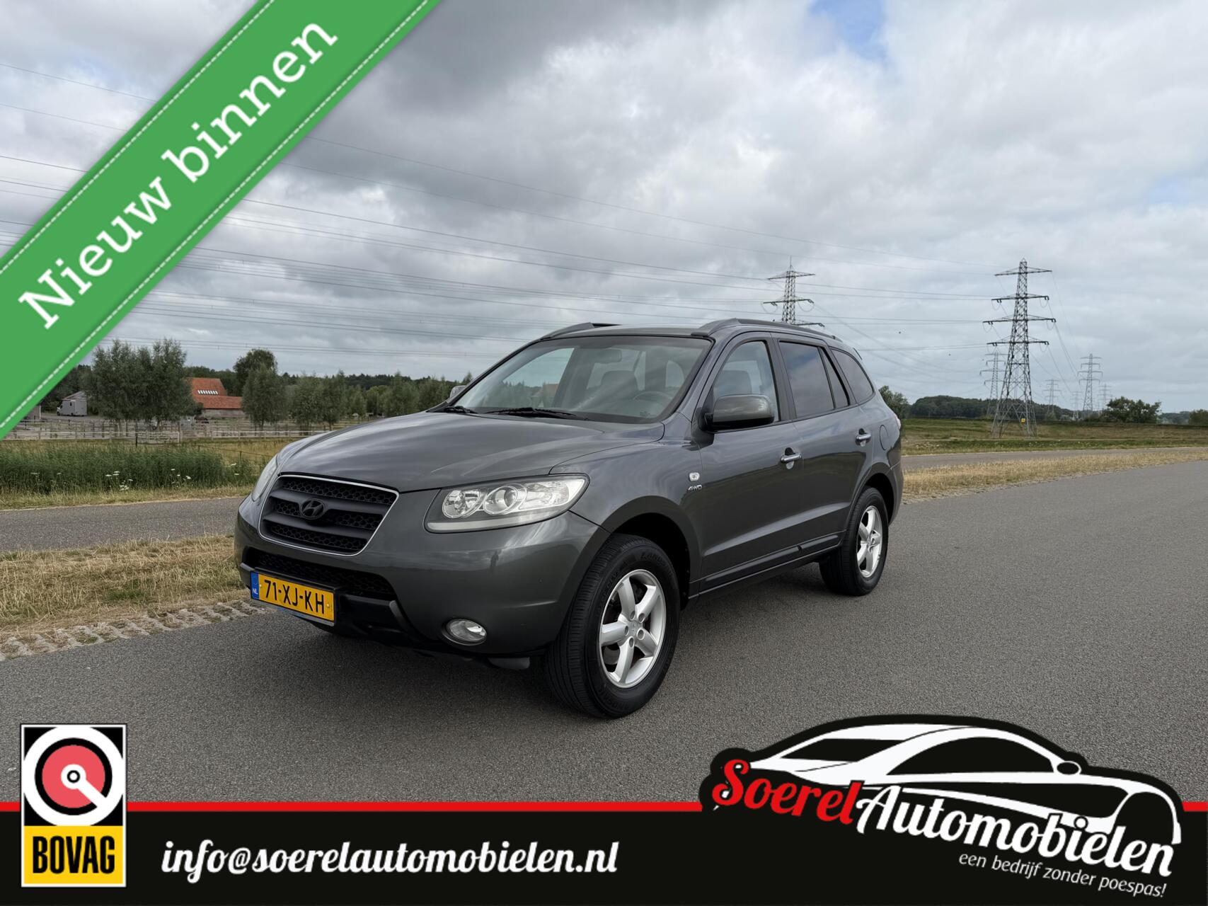 Hyundai Santa Fe 2.7i V6 4WD Style,AUTOMAAT 2007 - voorkant