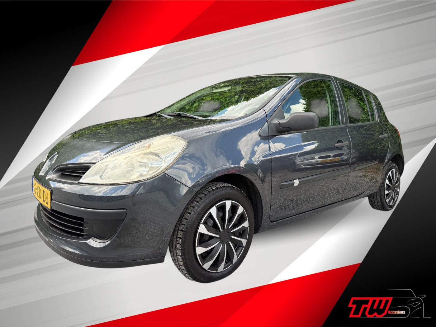 Renault Clio 1.2 Business Line |NWE APK|AIRCO|PANO|DB-RIEM V.V 2007 - voorkant