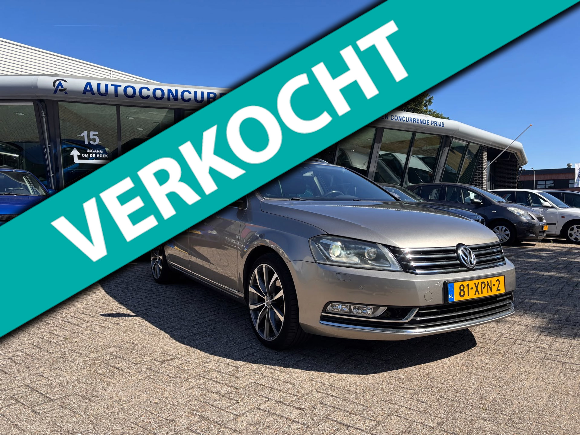 Volkswagen Passat 1.4 TSI High  Executive Line BlueMotion, Leder, Xenon, Inruil mogelijk. 2012 - voorkant