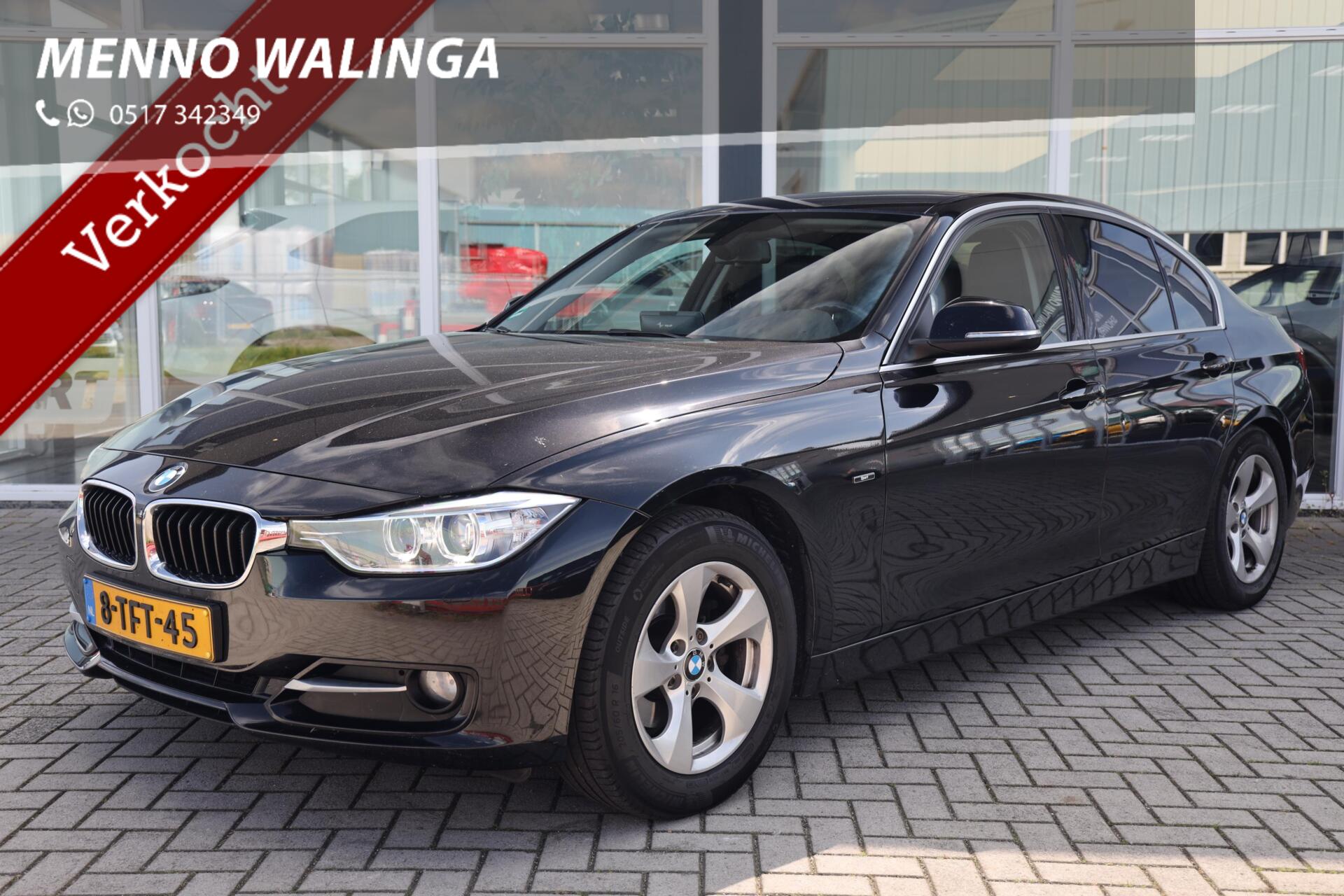 BMW 320ed 320d EfficientDynamics Edition High Executive|Leer|Automaat|Navi|Trekhaak 2014 - voorkant