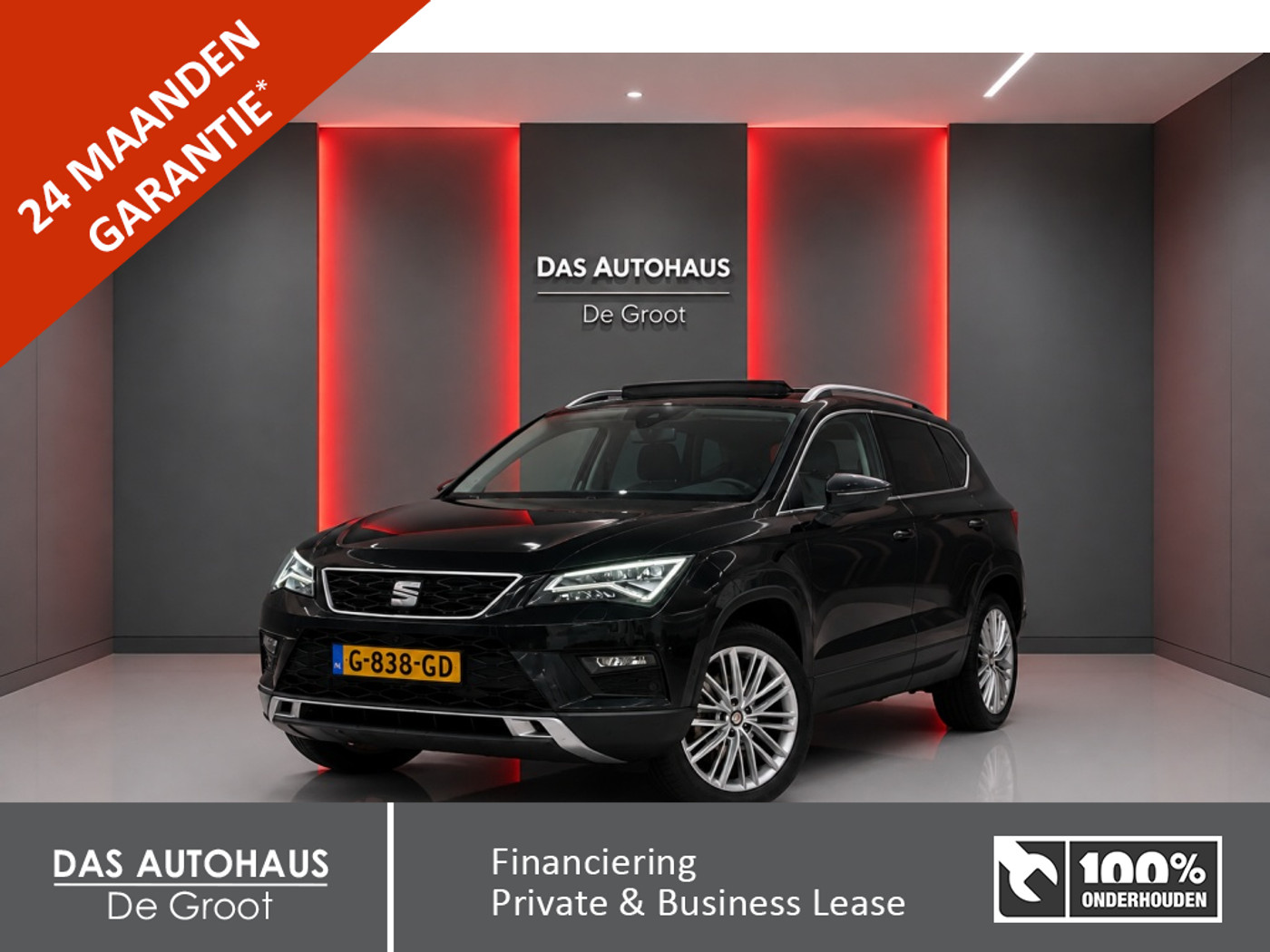 Seat Ateca 1.5 TSI 150pk Xcellence | Pano | ACC | Carplay | 360 Camera 2019 - voorkant
