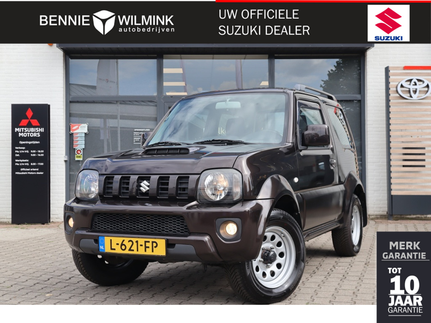 Suzuki Jimny 1.3 Exclusive Automaat | 4X4 | Airco | Trekhaak 2016 - voorkant