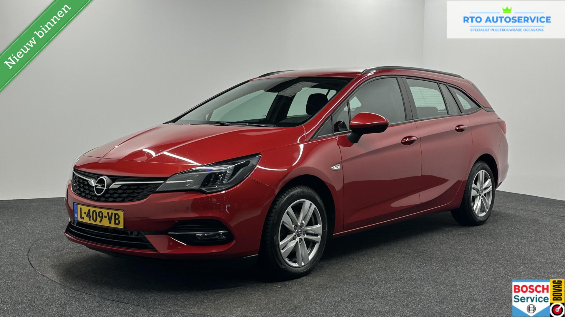 Opel Astra Sports Tourer 1.2 Business Edition CARPLAY NAVI TREKHAAK ECC CRUISE. 2021 - voorkant