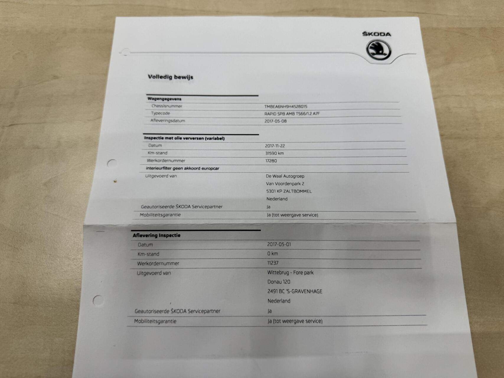 Foto van Skoda Rapid