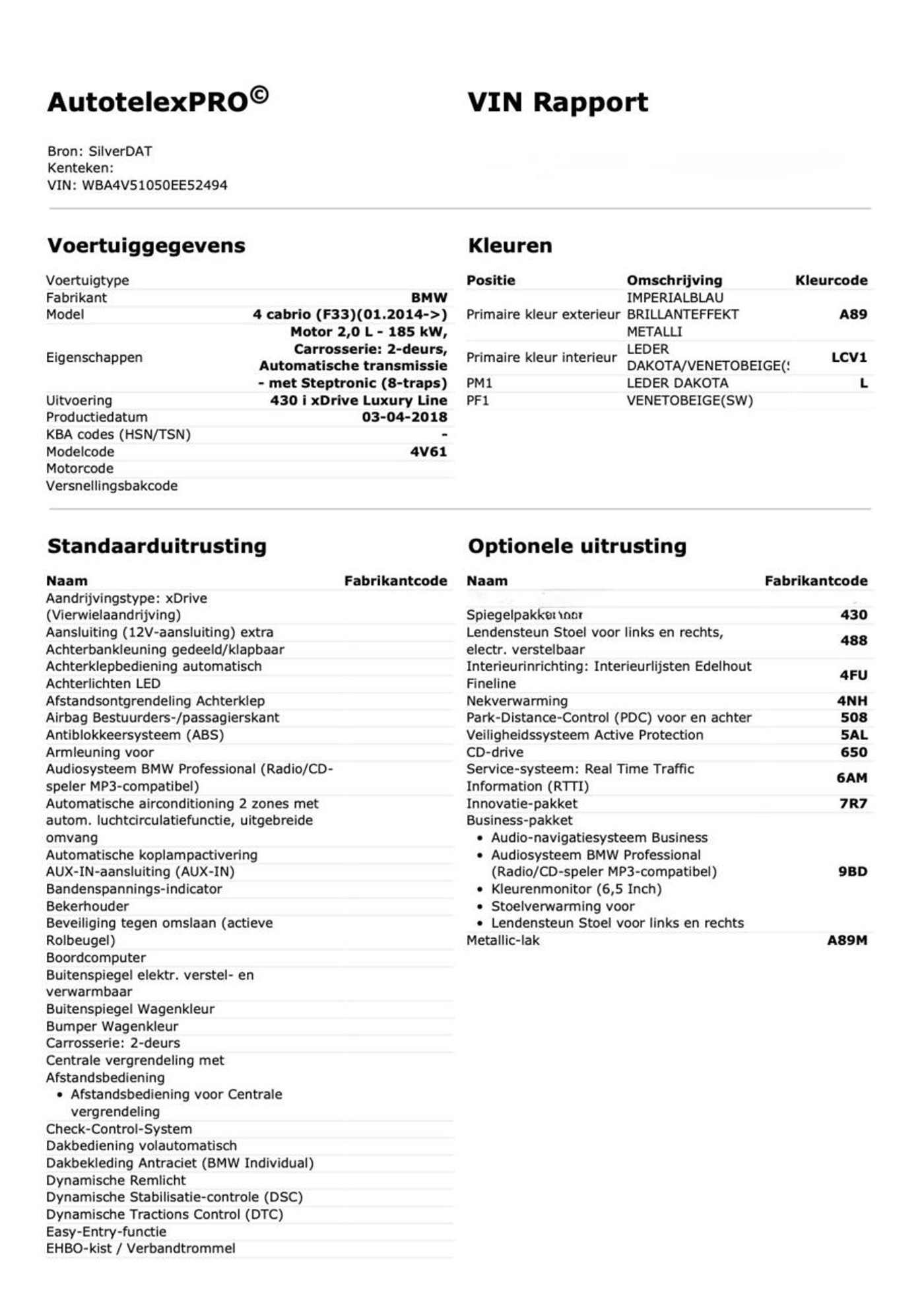 Foto van BMW 430i xDrive