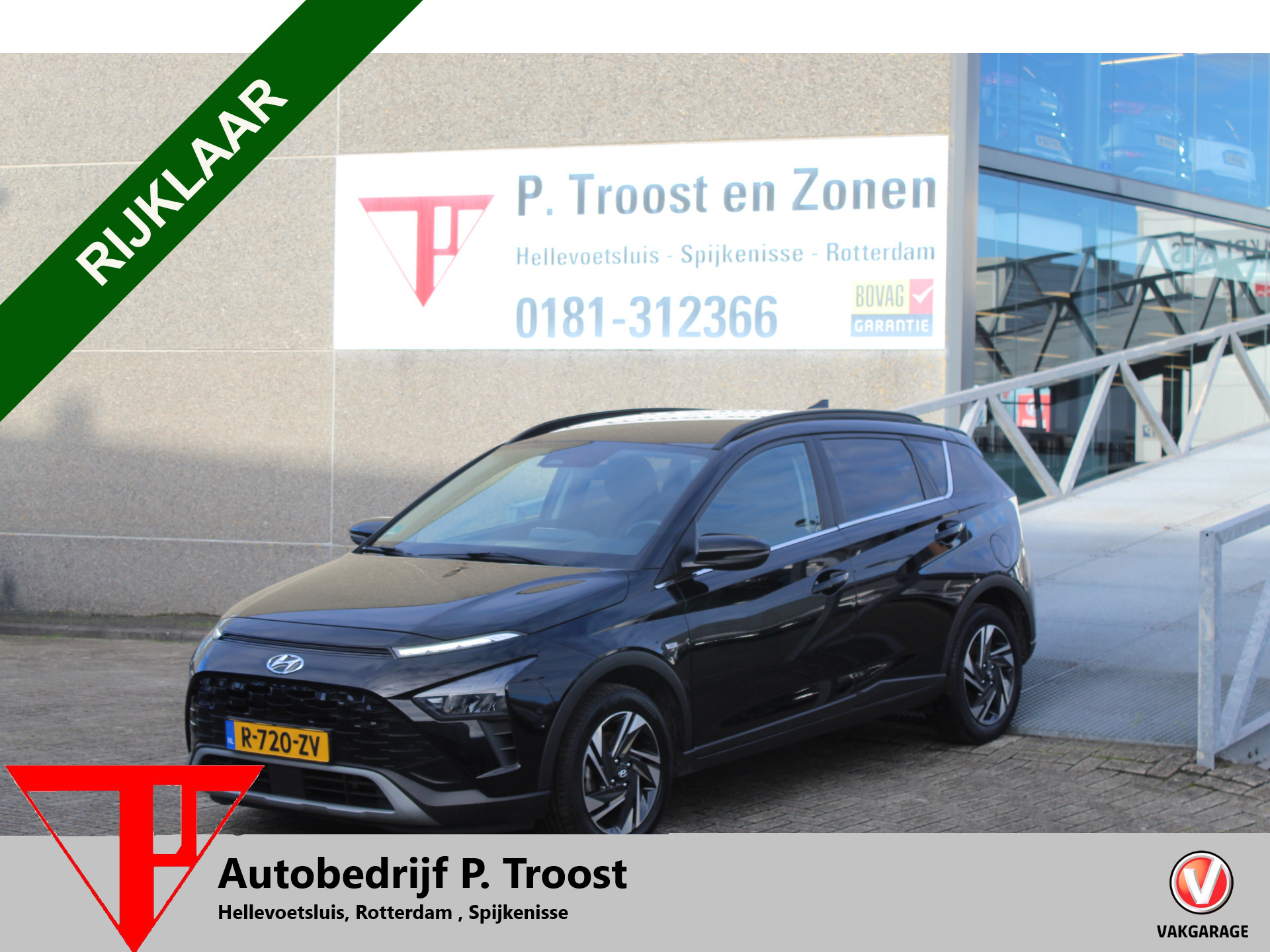Hyundai Bayon 1.0 T-GDI Premium Bose audio/Navigatie/Achteruitrijcamera/Stoelverwarming/Stuurverwarming/Keyless/Adaptive cruise control/Lane assist/Virtueel cockpit/Dodehoek detectie/Inklapbare spiegels 2023 - voorkant