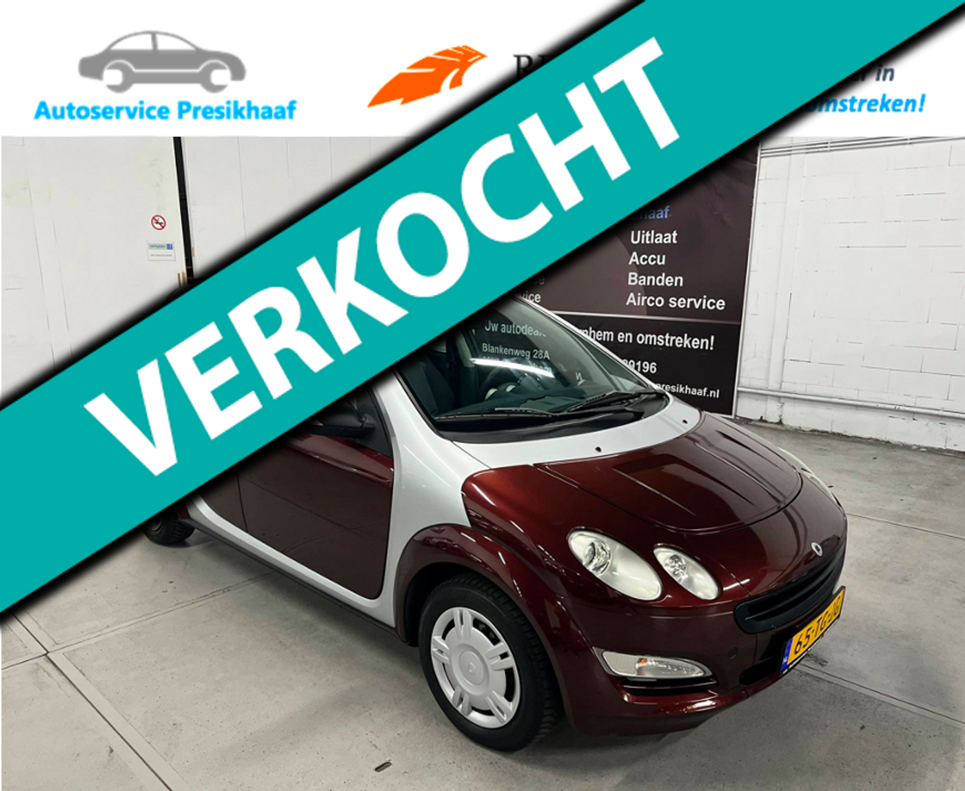 Smart Forfour 1.1 1.1 pulse AIRCO / SCHUIFDAK / 1E EIGENAAR 2006 - voorkant