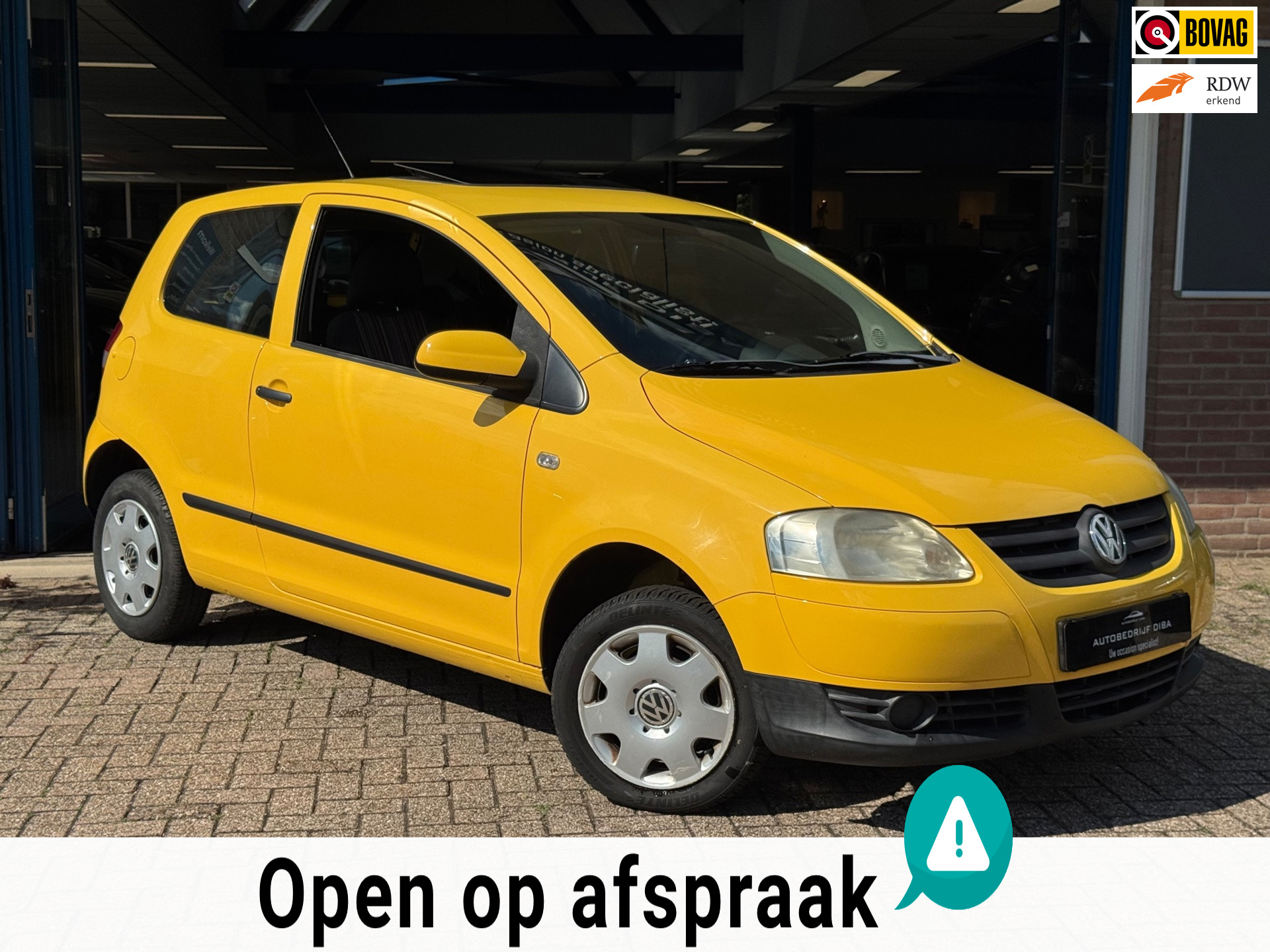 Volkswagen Fox 1.2 Trendline 3drs 2008 Geel Zuinig NAP! 2008 - voorkant
