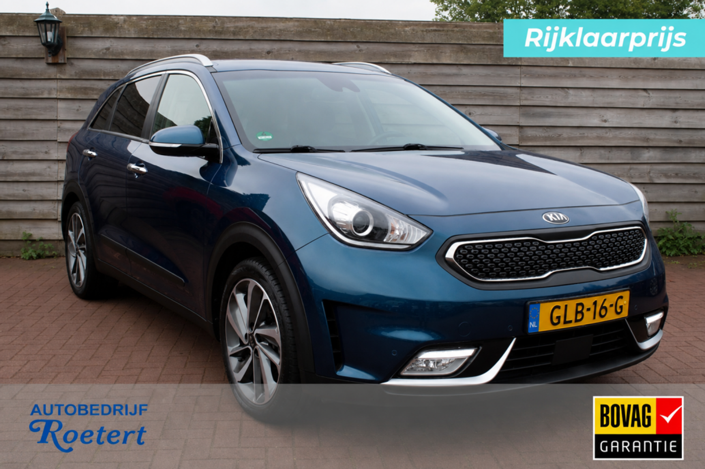 Kia Niro 1.6 GDi H. ComfortL. 105 pk. ECC/navi/cruise/PDC/camera/radioDAB/stoel+stuurverw/carplay/android 2019 - voorkant