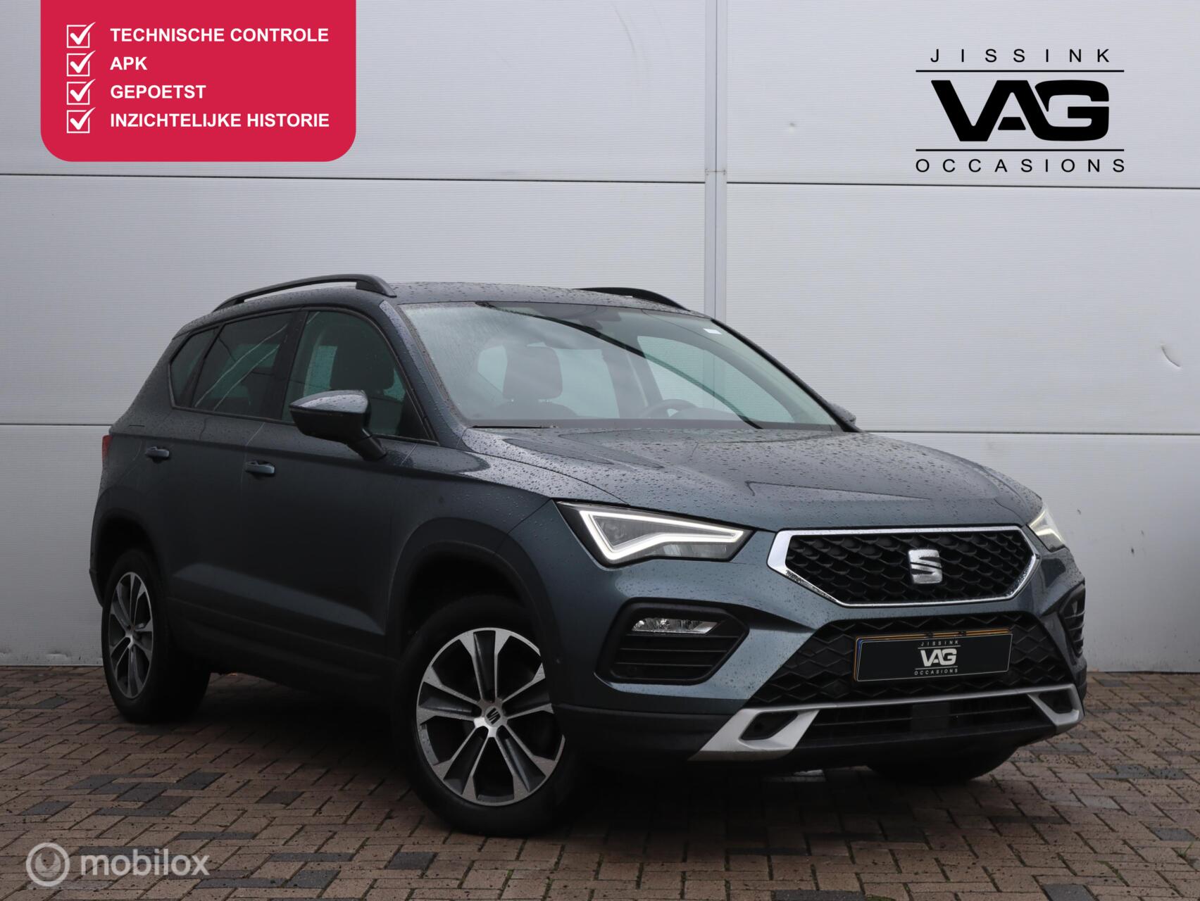 Seat Seat Ateca 1.5 TSI Style Automaat LED Virtual Camera CarPlay 2021 - voorkant