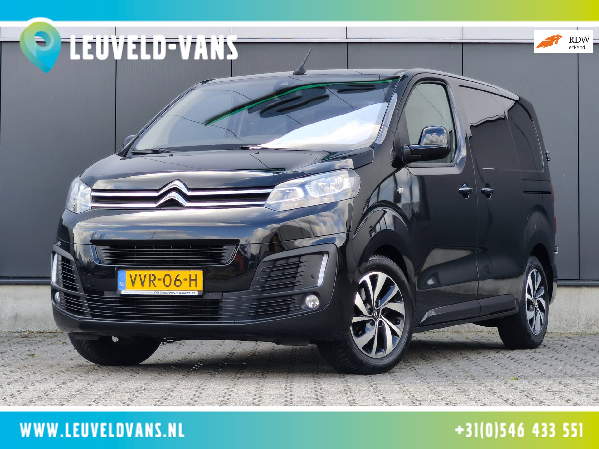 Citroen Jumpy 2.0 BlueHDI 177PK AUT 2X SCHUIFDEUR PDC CRUISE CLIMATE CONTROL TREKHAAK STOELVERWARMING STANDKACHEL 2018 - voorkant